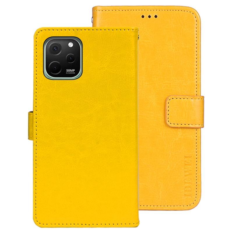 Idewei Für Huawei Nova Y61 4G Schockabsorbierende PU Leder Flip Stand Wallet Wallet Crazy Horse Texture Telefon Schutzhülle - Gelb, Huawei nova Y61 4G
Idewei Für Huawei Nova Y61 4G Schockabsorbierende PU Leder Flip Stand Wallet Wallet Crazy Horse Texture Telefon Schutzhülle - Gelb, Huawei nova Y61 4G