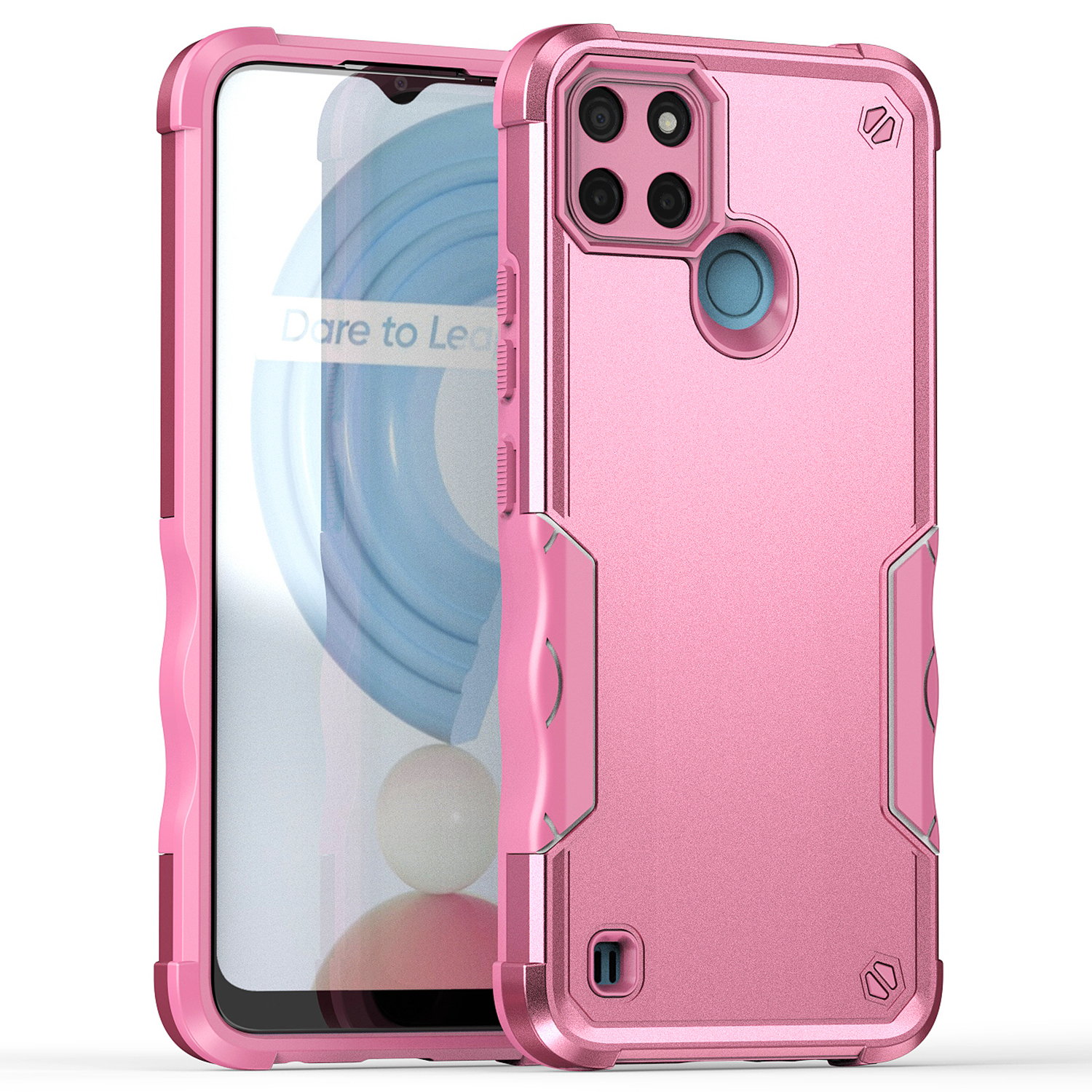 Für Realme C21Y / C25Y Protective Case Anti-fall-pc-rücken + Weiche Tpu-stoßdichtung - Rosa, Realme C21Y
Für Realme C21Y / C25Y Protective Case Anti-fall-pc-rücken + Weiche Tpu-stoßdichtung - Rosa, Realme C21Y