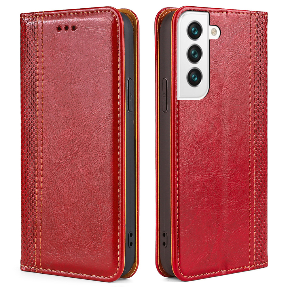 For Samsung Galaxy S23 Card Holder Slot PU Leather Auto Magnetic Closed Phone Case Plaid Pattern Stand Flip Cover - Red, Galaxy S23
For Samsung Galaxy S23 Card Holder Slot PU Leather Auto Magnetic Closed Phone Case Plaid Pattern Stand Flip Cover - Red, Galaxy S23