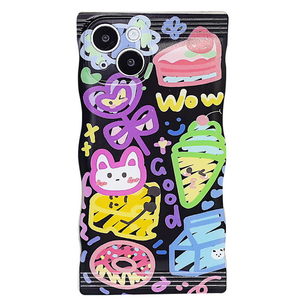 For iPhone 13 mini 5.4 inch Flexible TPU Phone Shell Imprinted Children Drawing Pattern Black Base Phone Cover Case, iPhone 13 mini
For iPhone 13 mini 5.4 inch Flexible TPU Phone Shell Imprinted Children Drawing Pattern Black Base Phone Cover Case, iPhone 13 mini