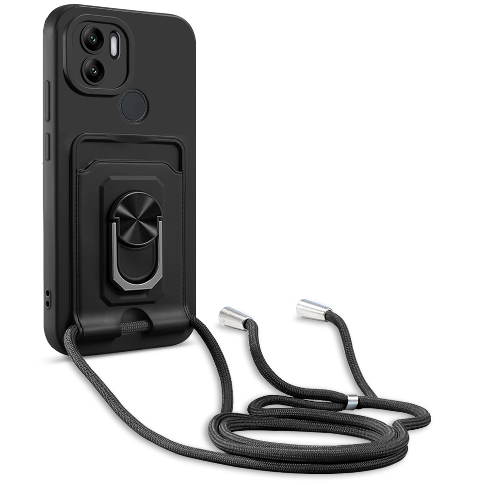 Für Xiaomi Redmi A1+ 4G Precise Objektivausschnittsringhalter Kickstand -hälfte Kartenhalter Pc+ Tpu Hybrid -hybridabdeckung Mit Lanyard - Schwarz, Xiaomi Redmi A1+ 4G
Für Xiaomi Redmi A1+ 4G Precise Objektivausschnittsringhalter Kickstand -hälfte Kartenhalter Pc+ Tpu Hybrid -hybridabdeckung Mit Lanyard - Schwarz, Xiaomi Redmi A1+ 4G