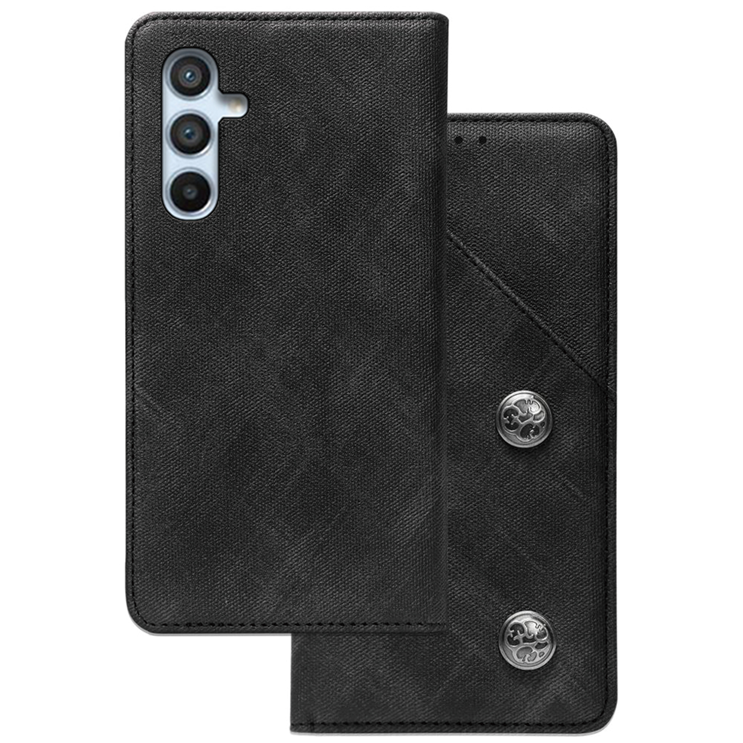 Idewei Anti-fall Phone Case Для Samsung Galaxy A54 5G Magnetic Auto-absorbed Antry-scratch Retro Texture pu - Черный, Galaxy A54 5G
Idewei Anti-fall Phone Case Для Samsung Galaxy A54 5G Magnetic Auto-absorbed Antry-scratch Retro Texture pu - Черный, Galaxy A54 5G
