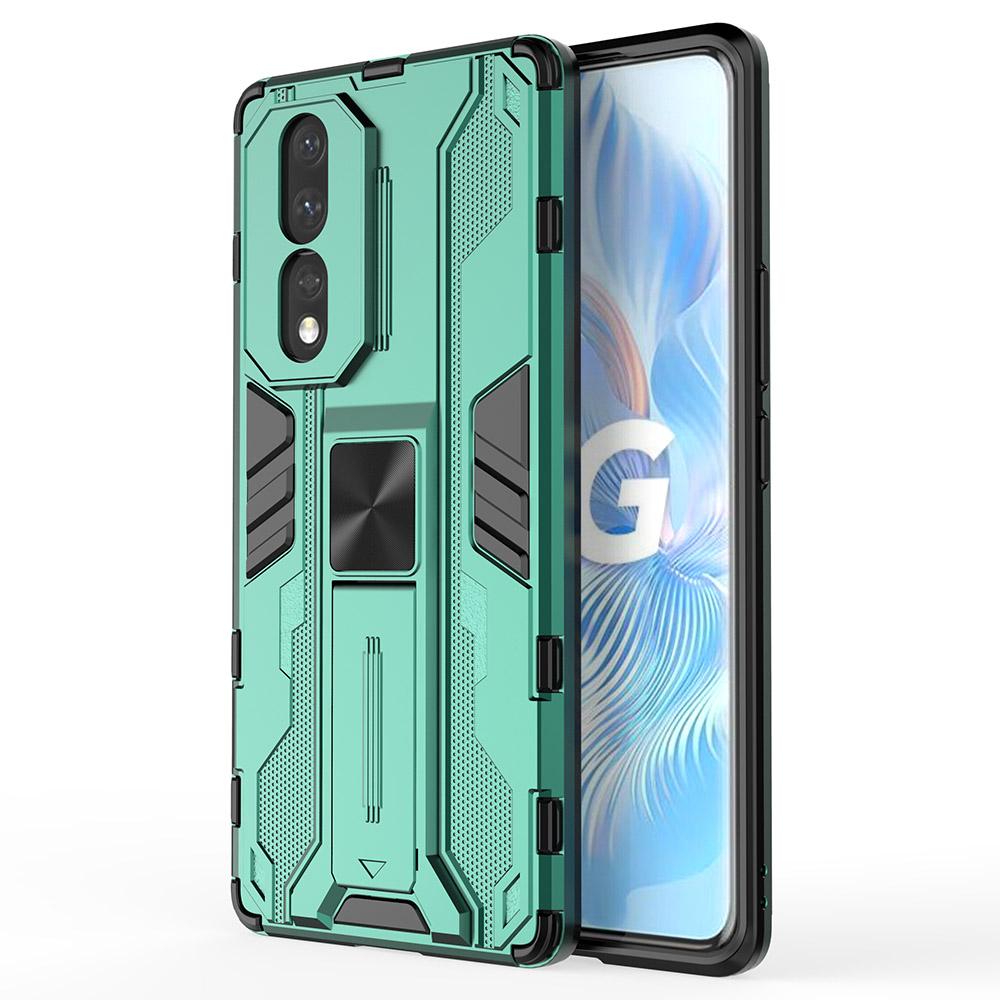 Für Ehren 80 5G Hard PC Soft TPU Hybrid -hülle Kickstand Stoßdämpfung Telefonschutzschutzschutz - Grün, Honor 80 5G
Für Ehren 80 5G Hard PC Soft TPU Hybrid -hülle Kickstand Stoßdämpfung Telefonschutzschutzschutz - Grün, Honor 80 5G