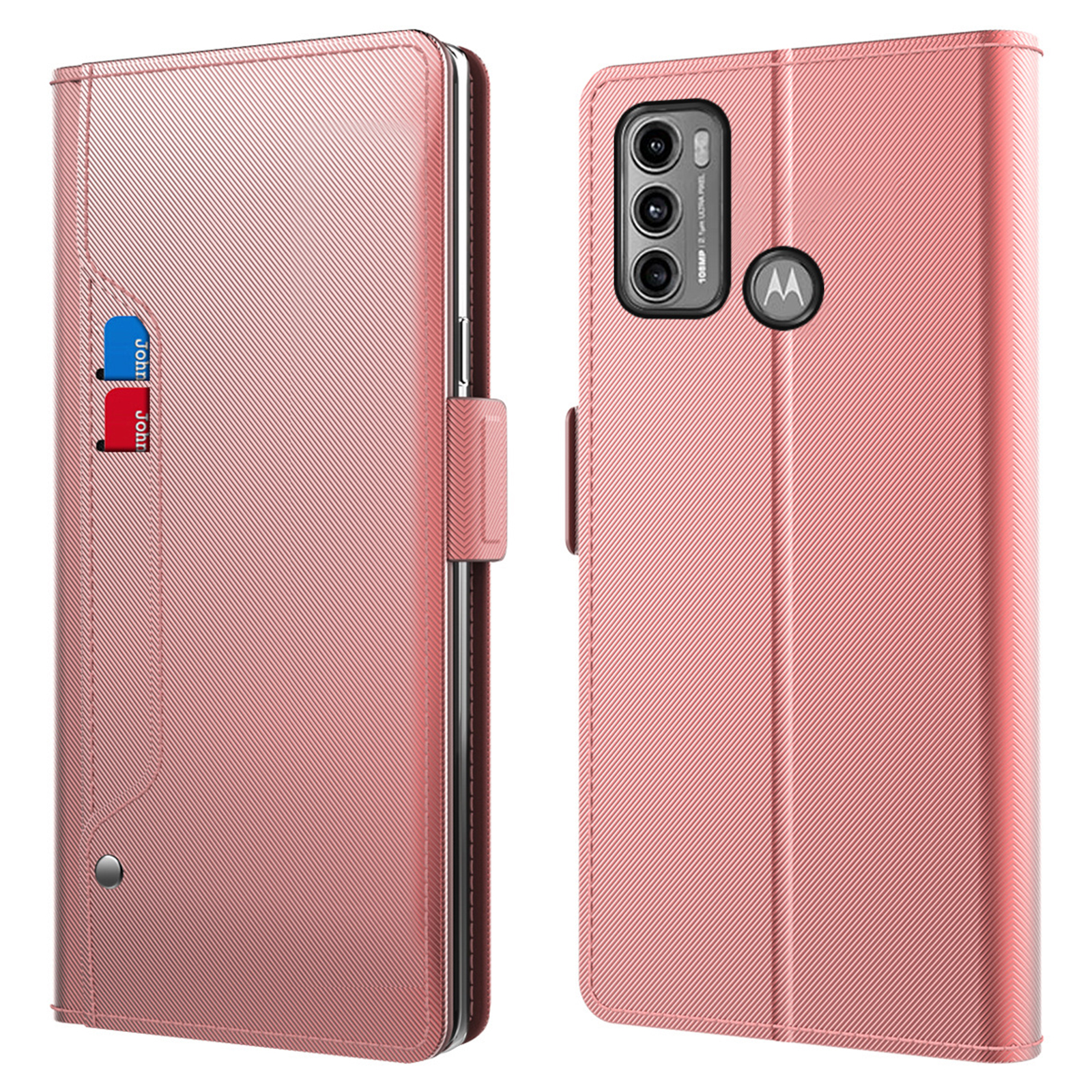 Dual Magnetic Clasp-telefonabdeckung Für Motorola Moto G60, Pu-leder-anti-fall-flip-telefon-kartenhalterständer Mit Make-up-spiegel - Roségold, Motorola Moto G60
Dual Magnetic Clasp-telefonabdeckung Für Motorola Moto G60, Pu-leder-anti-fall-flip-telefon-kartenhalterständer Mit Make-up-spiegel - Roségold, Motorola Moto G60