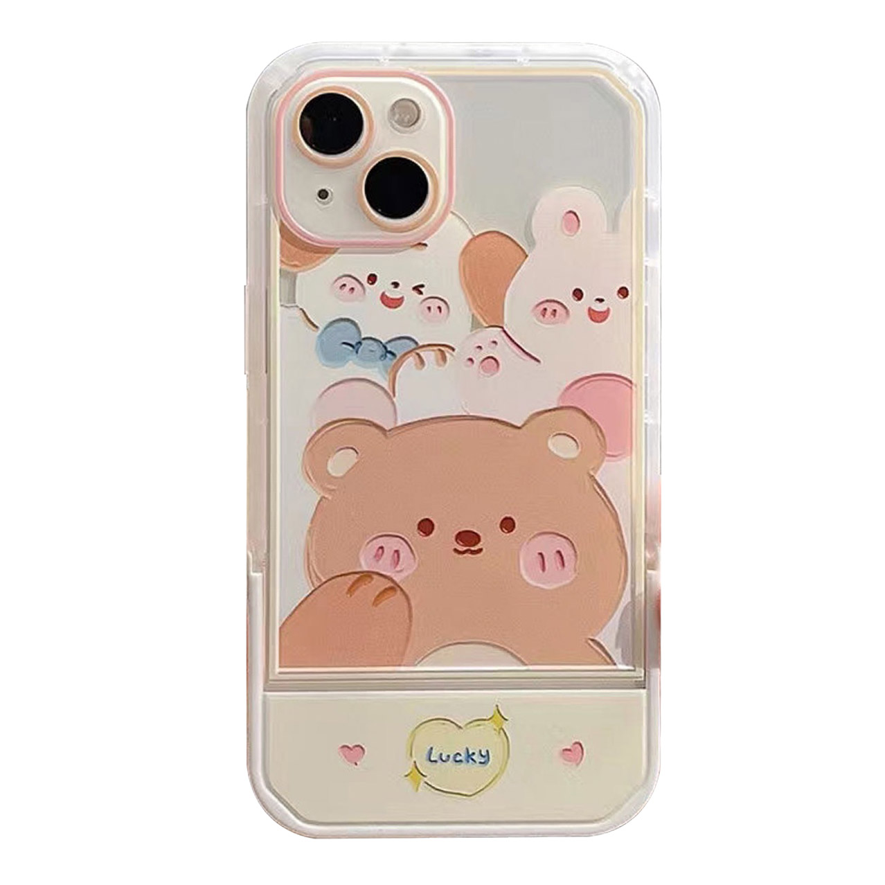 For iPhone 13 mini 5.4 inch Rabbit Bear Pattern Printing Anti-drop Phone Cover Bottom Hidden Kickstand TPU Case, iPhone 13 mini
For iPhone 13 mini 5.4 inch Rabbit Bear Pattern Printing Anti-drop Phone Cover Bottom Hidden Kickstand TPU Case, iPhone 13 mini