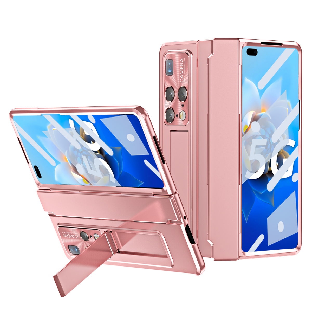 Für Huawei Mate X2 Kickstand Hard PC Case Scharnierschutz Telefonabdeckung Mit Linsenfilm Und Temperamentvollem Glasschildfilm - Rosa, Huawei Mate X2
Für Huawei Mate X2 Kickstand Hard PC Case Scharnierschutz Telefonabdeckung Mit Linsenfilm Und Temperamentvollem Glasschildfilm - Rosa, Huawei Mate X2