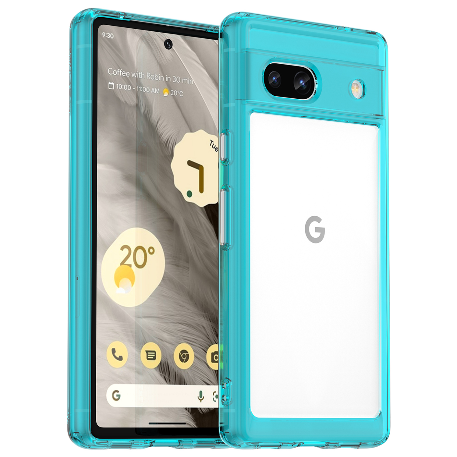 Für Google Pixel 7a-telefonkoffer, Tpu-stoßfänger+acryl-rückenhülle Schock-absorbing-schutzabdeckung - Transparent Blau, Google Pixel 7a
Für Google Pixel 7a-telefonkoffer, Tpu-stoßfänger+acryl-rückenhülle Schock-absorbing-schutzabdeckung - Transparent Blau, Google Pixel 7a
