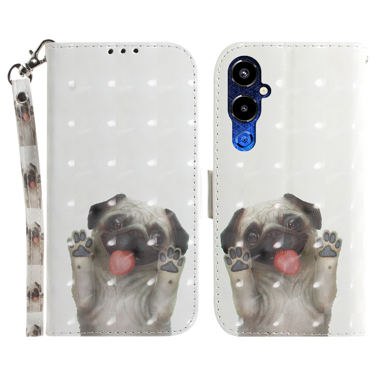 Für Tecno Pova 4 Pro 4G PU Leder 3d-muster Druckphase-abdeckungswechsel Brieftasche Anti-kratzer-mobiltelefonhülle Mit Riemen - Mops, Tecno Pova 4 Pro 4G
Für Tecno Pova 4 Pro 4G PU Leder 3d-muster Druckphase-abdeckungswechsel Brieftasche Anti-kratzer-mobiltelefonhülle Mit Riemen - Mops, Tecno Pova 4 Pro 4G