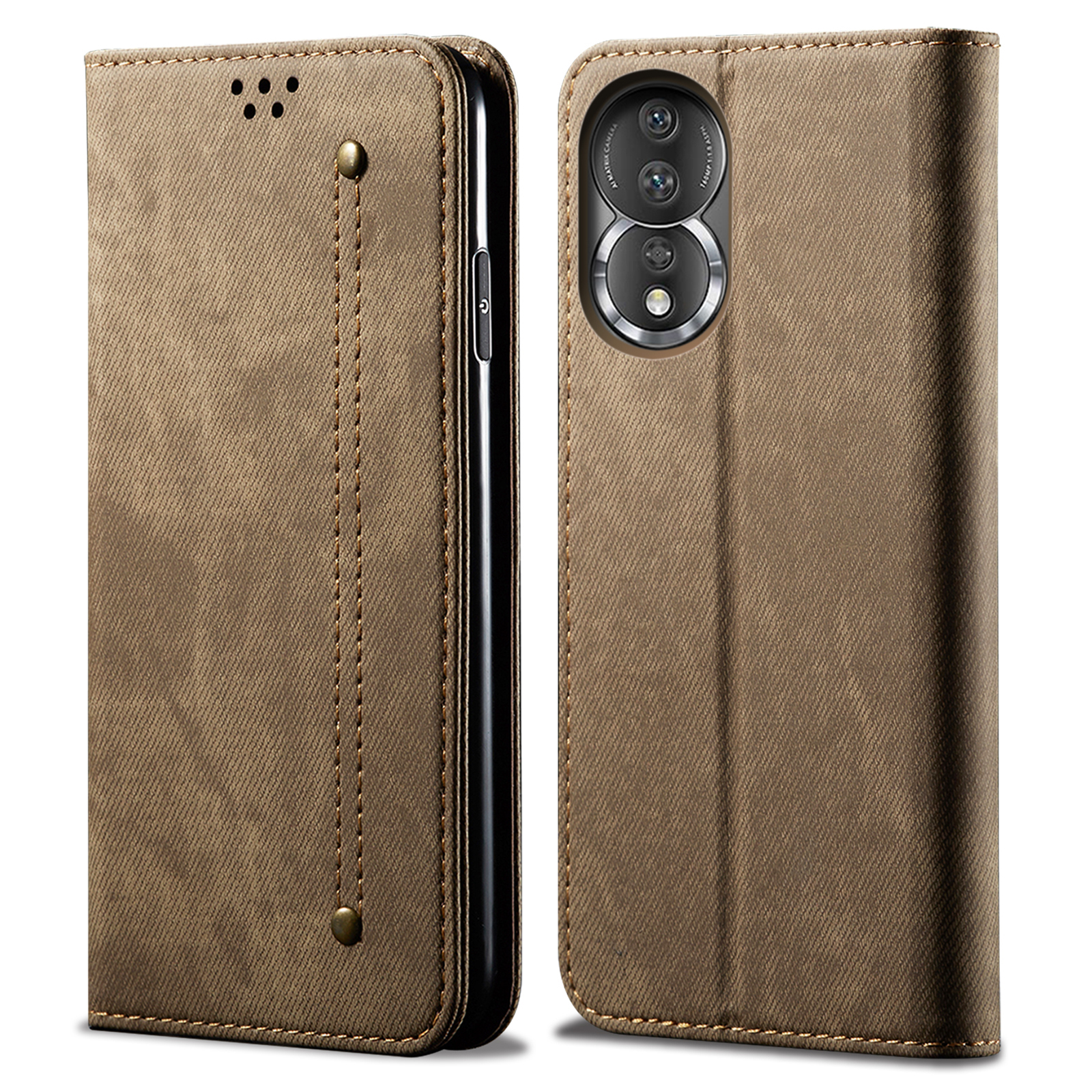 Für Ehren 80 5G Full Protection Flip Phone Cover Jeans Stoff Textur PU Leder Magnetisch Automatisch Absorbiert - Khaki, Honor 80 5G
Für Ehren 80 5G Full Protection Flip Phone Cover Jeans Stoff Textur PU Leder Magnetisch Automatisch Absorbiert - Khaki, Honor 80 5G
