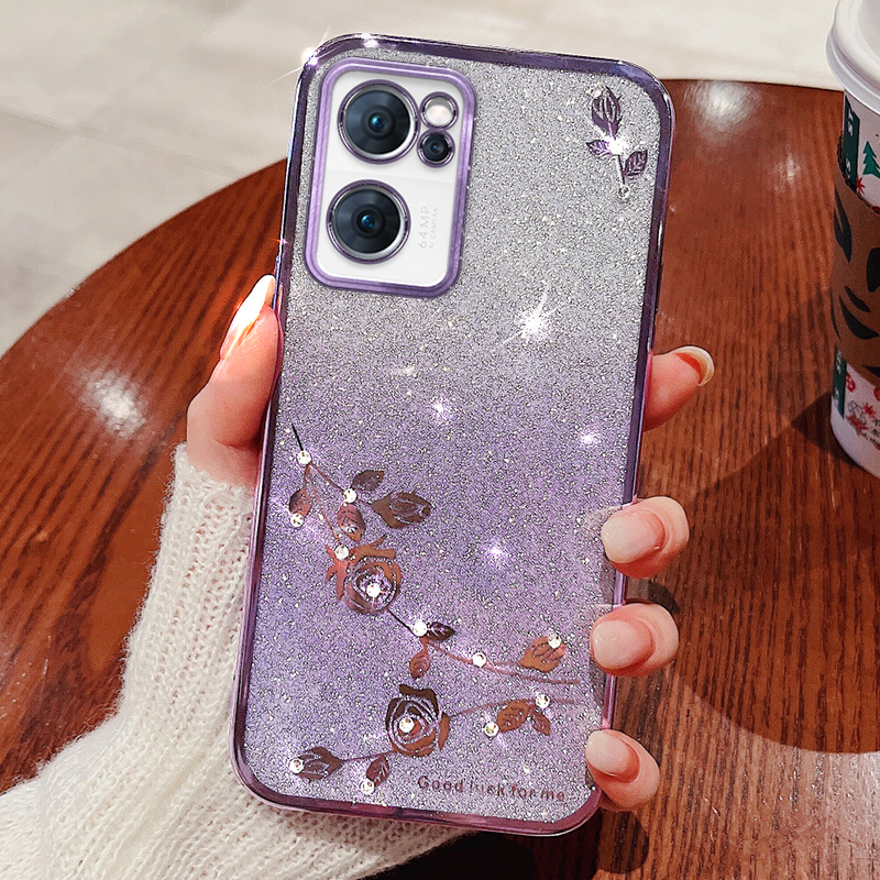 Glänzendes Strass -telefonfall Für Oppo Reno7 5G (global), Gradientenfarbe Glitzer Pulverblume Muster TPU -schutzabdeckung - Violett, Oppo Reno7 5G (Global)
Glänzendes Strass -telefonfall Für Oppo Reno7 5G (global), Gradientenfarbe Glitzer Pulverblume Muster TPU -schutzabdeckung - Violett, Oppo Reno7 5G (Global)