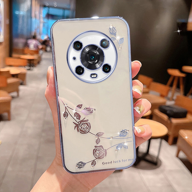 Für Die Ehre Magic4 Pro 5G Schock-absorbierende Blumenmuster Telefonabdeckung Strass Dekor TPU Elektroplatten Telefonhülle - Blau, Honor Magic4 Pro 5G
Für Die Ehre Magic4 Pro 5G Schock-absorbierende Blumenmuster Telefonabdeckung Strass Dekor TPU Elektroplatten Telefonhülle - Blau, Honor Magic4 Pro 5G