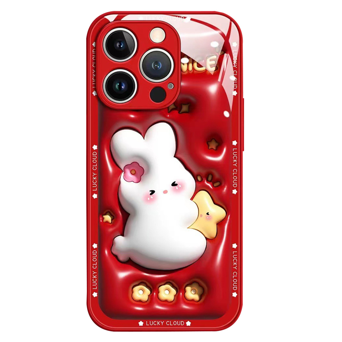 For iPhone 12 Pro 6.1 inch Drop Proof Cartoon Rabbit Hugging Star Tempered Glass + TPU Phone Case Back Protective Cover - Red, iPhone 12 Pro
For iPhone 12 Pro 6.1 inch Drop Proof Cartoon Rabbit Hugging Star Tempered Glass + TPU Phone Case Back Protective Cover - Red, iPhone 12 Pro