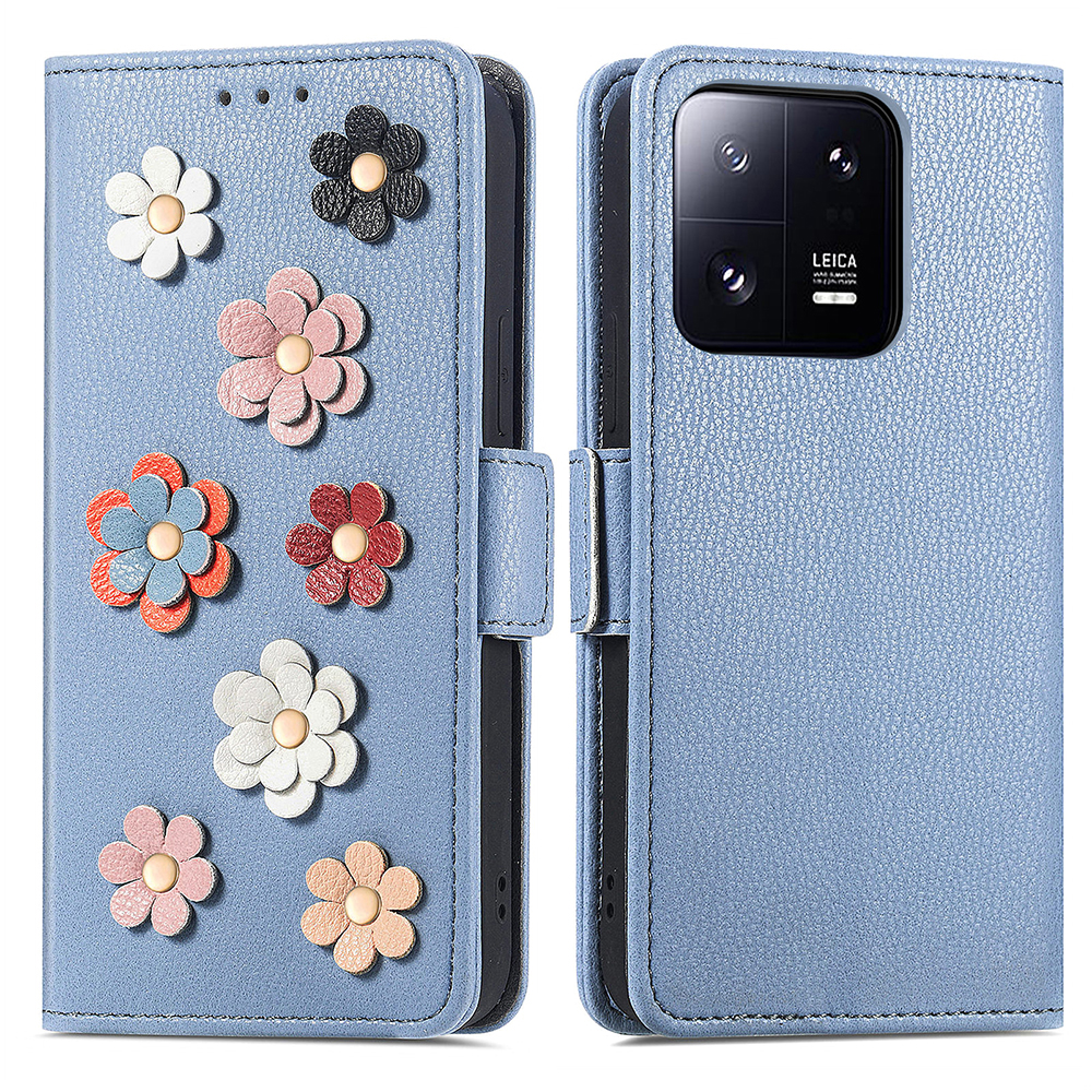 Für Xiaomi 13 Pro 5G PU Leder Flip Protective Phone Case Dual Magnetic Clasp 3D Blumendekor Stand Cover - Blau, Xiaomi 13 Pro 5G
Für Xiaomi 13 Pro 5G PU Leder Flip Protective Phone Case Dual Magnetic Clasp 3D Blumendekor Stand Cover - Blau, Xiaomi 13 Pro 5G
