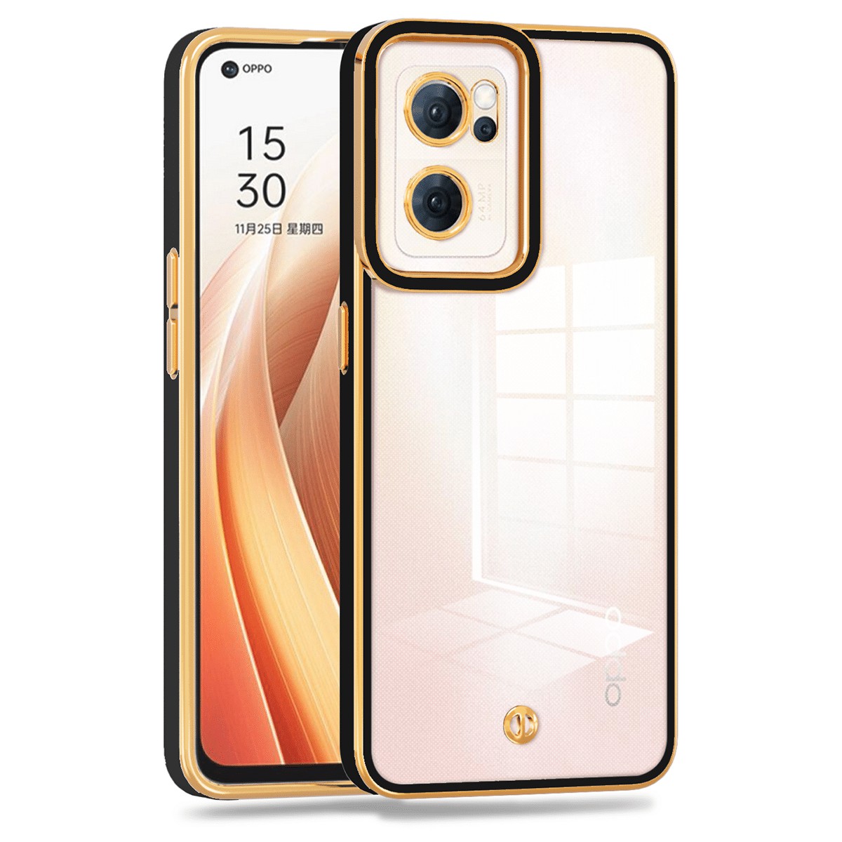 Für Oppo Reno7 5G (global) Transparent Weiche Tpu-schutzabdeckung Elektroplatiertes Drop-proof-rückenfall - Schwarz, Oppo Reno7 5G (Global)
Für Oppo Reno7 5G (global) Transparent Weiche Tpu-schutzabdeckung Elektroplatiertes Drop-proof-rückenfall - Schwarz, Oppo Reno7 5G (Global)