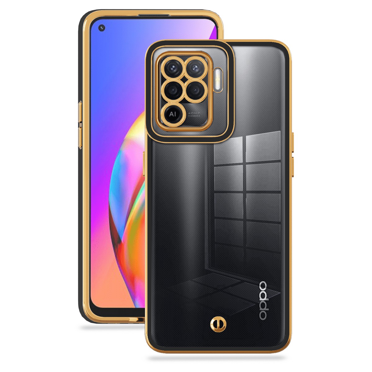 Für Oppo A94 / F19 Pro Transparent Flexible TPU Anti-scratch-abdeckung Elektropliertes Drop-proof-mobiltelefongehäuse - Schwarz, Oppo A94
Für Oppo A94 / F19 Pro Transparent Flexible TPU Anti-scratch-abdeckung Elektropliertes Drop-proof-mobiltelefongehäuse - Schwarz, Oppo A94