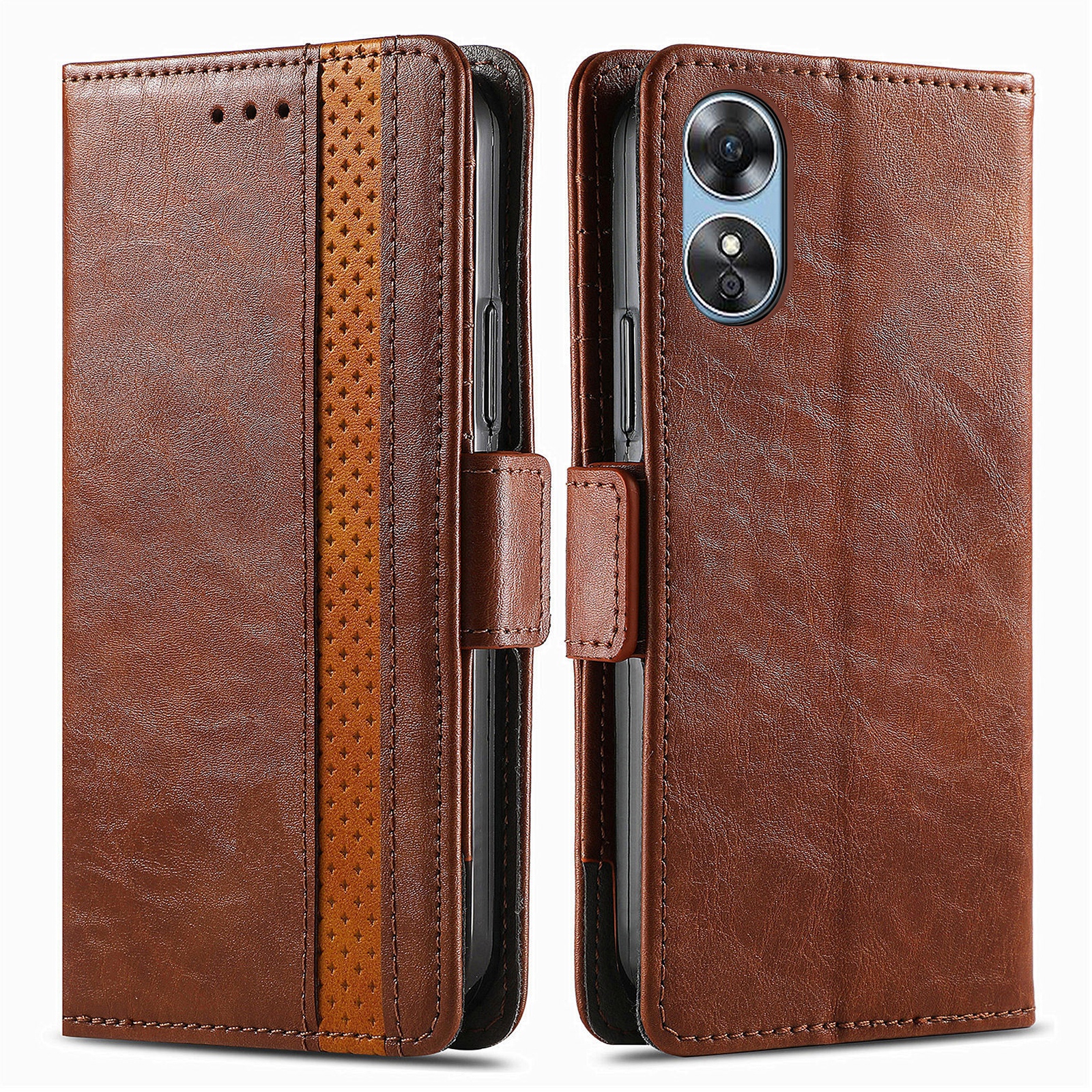 Caseneo 002-serie Für Oppo A17 4G Business Spleißstil Anti-kratzer Telefon Flip Wallet Hülle Stech - Dunkelbraun, Oppo A17 4G
Caseneo 002-serie Für Oppo A17 4G Business Spleißstil Anti-kratzer Telefon Flip Wallet Hülle Stech - Dunkelbraun, Oppo A17 4G