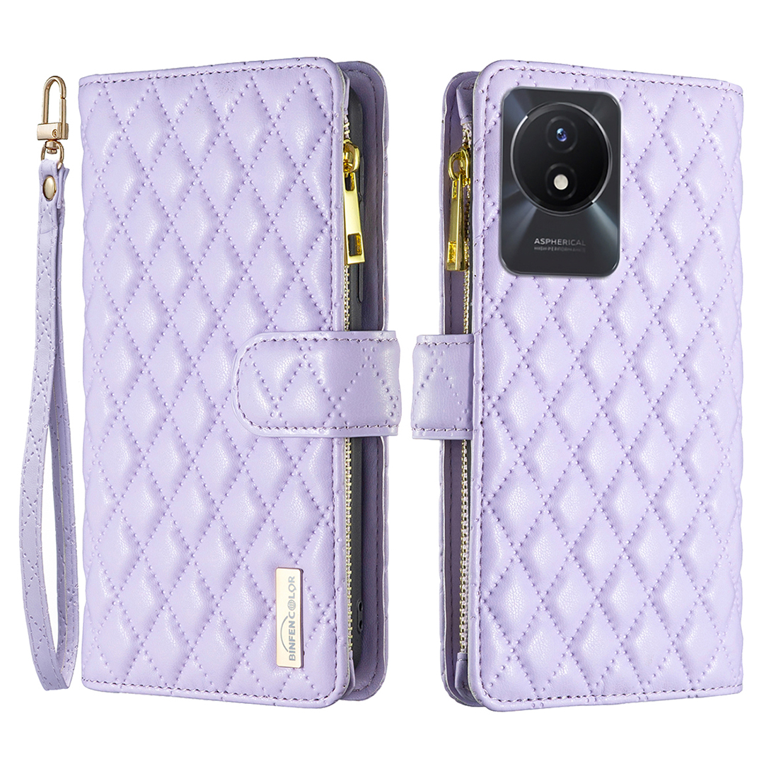 Binfen Farbe BF Style-15 Für Vivo Y02 4G PU Leder Hülle Wallet Stand Reißverschluss Pocket Phone Cover Mit Riemen - Lila, vivo Y02 4G
Binfen Farbe BF Style-15 Für Vivo Y02 4G PU Leder Hülle Wallet Stand Reißverschluss Pocket Phone Cover Mit Riemen - Lila, vivo Y02 4G