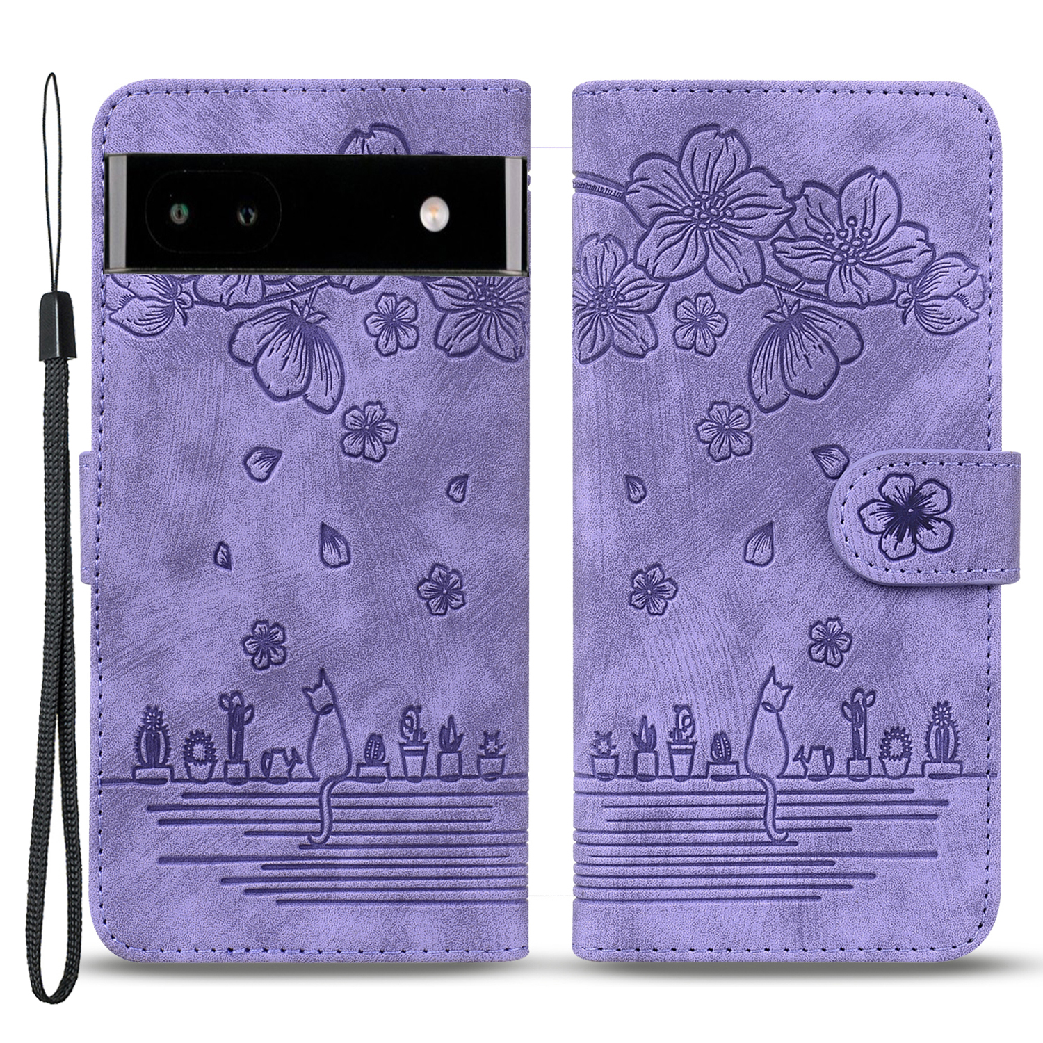 Für Google Pixel 7a Eingeprägte Katze PU -leder -schockdosenhülle Phone Stand Wallet Wallet Cover Mit Handgurt - Lila, Google Pixel 7a
Für Google Pixel 7a Eingeprägte Katze PU -leder -schockdosenhülle Phone Stand Wallet Wallet Cover Mit Handgurt - Lila, Google Pixel 7a