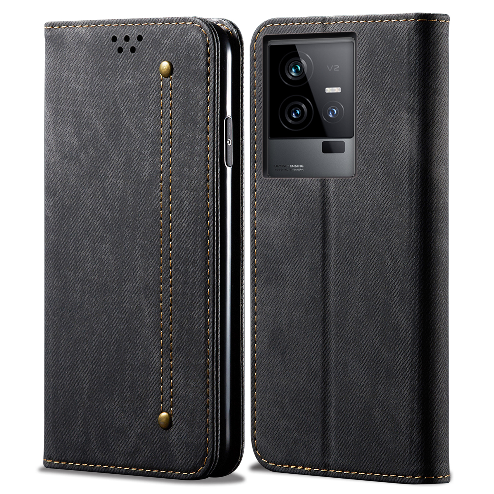Mobiltelefone Stand Hülle Für Vivo Iqoo 11 5G, PU Leder Jeans Stoff Texturständer Telefon Brieftasche Abdeckung - Schwarz, vivo iQOO 11 5G
Mobiltelefone Stand Hülle Für Vivo Iqoo 11 5G, PU Leder Jeans Stoff Texturständer Telefon Brieftasche Abdeckung - Schwarz, vivo iQOO 11 5G