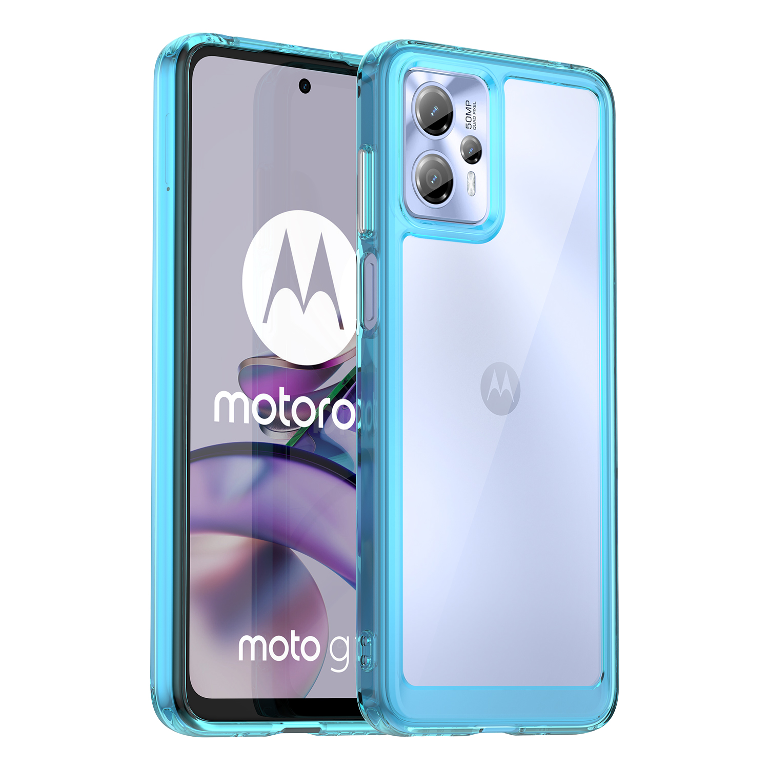 Für Motorola Moto G13 4G / G23 4G TPU + Acryl-anti-drop-telefonhülle Schutzabdeckung - Transparent Blau, Motorola Moto G13 4G
Für Motorola Moto G13 4G / G23 4G TPU + Acryl-anti-drop-telefonhülle Schutzabdeckung - Transparent Blau, Motorola Moto G13 4G
