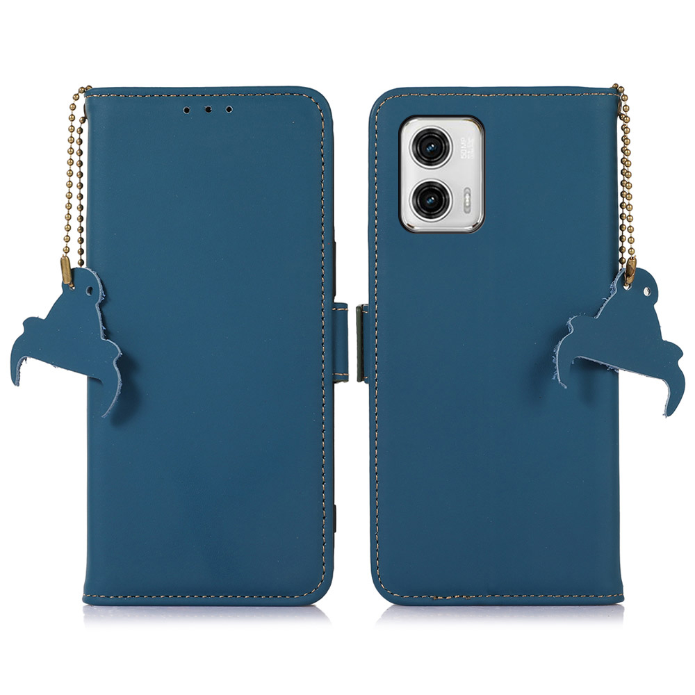 Für Motorola Moto G73 5G Telefonständer Hülle Echtes Kuhleder RFID Blocking Wallet Telefonabdeckung - Blau, Motorola Moto G73 5G
Für Motorola Moto G73 5G Telefonständer Hülle Echtes Kuhleder RFID Blocking Wallet Telefonabdeckung - Blau, Motorola Moto G73 5G