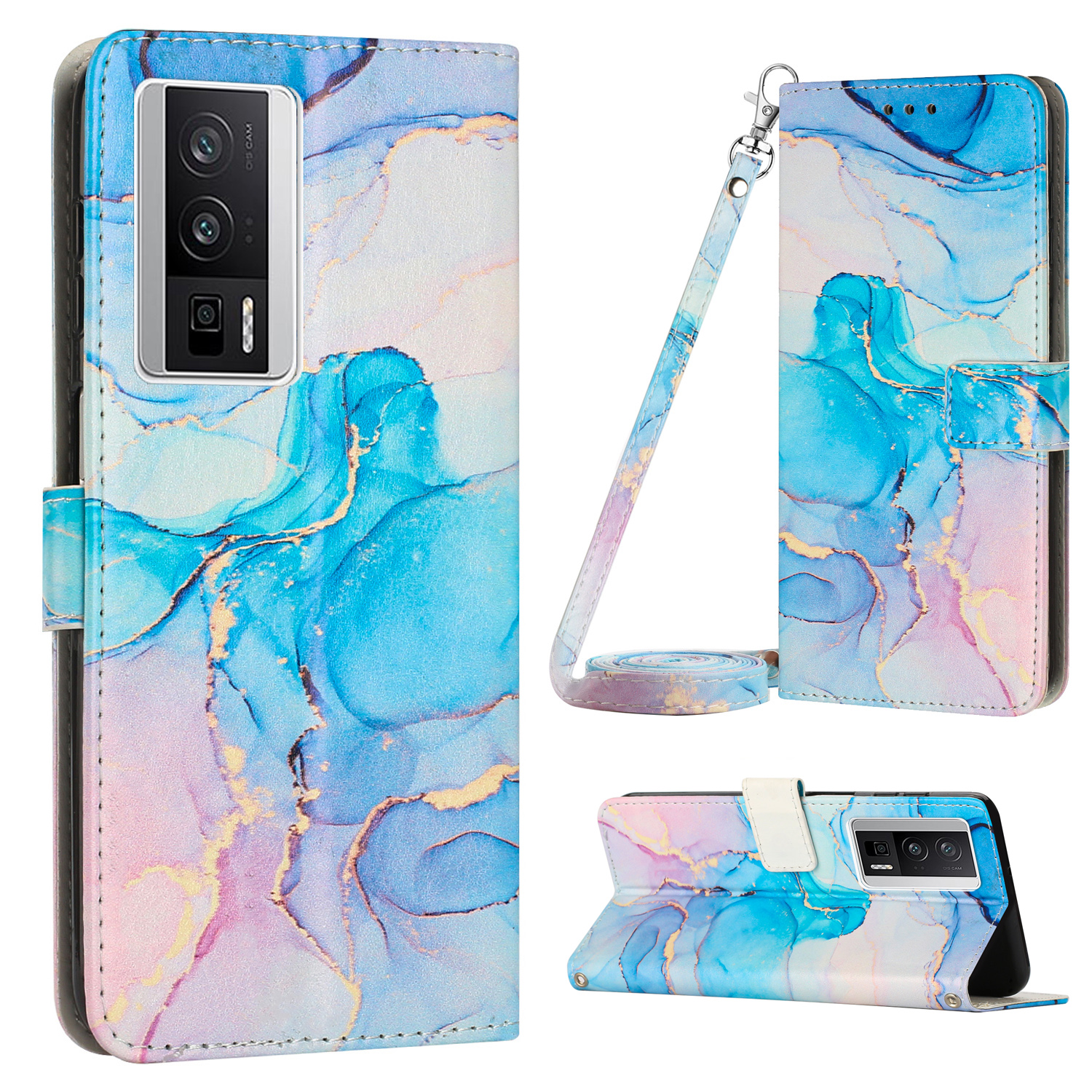 Für Xiaomi Redmi K60 5G / K60 Pro 5G Mobiltelefonhülle Marmormuster Ständer Brieftasche Lederabdeckung Mit Schultergurt - Rosa / Grün, Xiaomi Redmi K60 5G
Für Xiaomi Redmi K60 5G / K60 Pro 5G Mobiltelefonhülle Marmormuster Ständer Brieftasche Lederabdeckung Mit Schultergurt - Rosa / Grün, Xiaomi Redmi K60 5G
