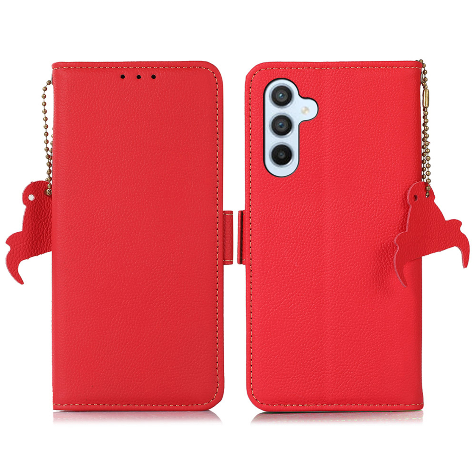 TJ for Samsung Galaxy A34 5G Phone Case RFID Blocking Genuine Cow Leather Wallet Stand Phone Cover - Red, Galaxy A34 5G
TJ for Samsung Galaxy A34 5G Phone Case RFID Blocking Genuine Cow Leather Wallet Stand Phone Cover - Red, Galaxy A34 5G