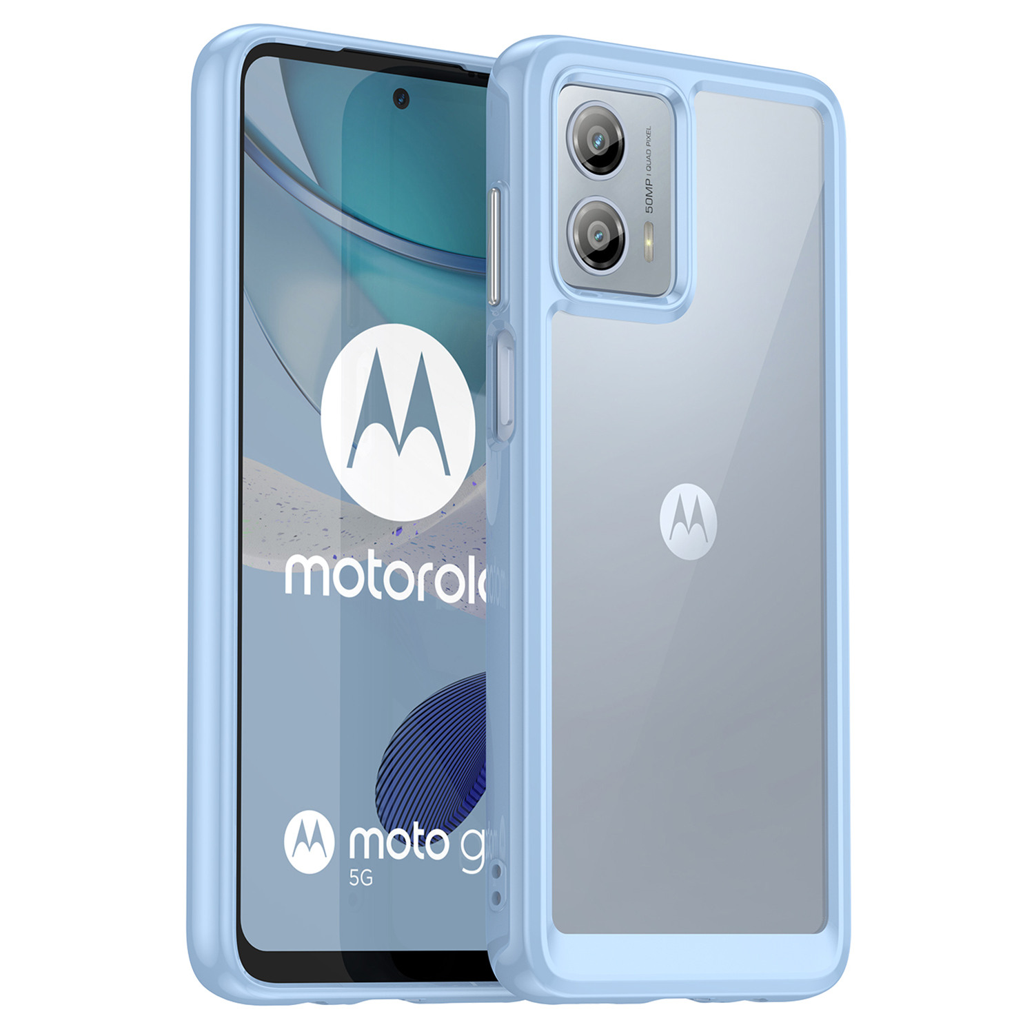 Für Motorola Moto G53 5G Mobiltelefonabdeckung Anti-kratzer-tpu + Acryl-telefonhülle - Blau, Motorola Moto G53 5G
Für Motorola Moto G53 5G Mobiltelefonabdeckung Anti-kratzer-tpu + Acryl-telefonhülle - Blau, Motorola Moto G53 5G