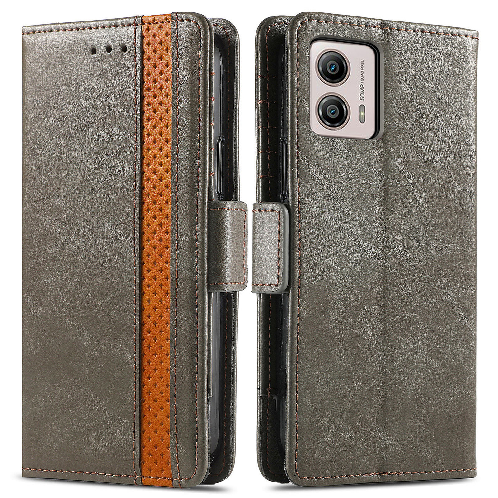 Caseneo 002 Serie Spleißhülle Für Motorola Moto G53 5g, PU Leder Brieftasche Cover - Grau, Motorola Moto G53 5G
Caseneo 002 Serie Spleißhülle Für Motorola Moto G53 5g, PU Leder Brieftasche Cover - Grau, Motorola Moto G53 5G