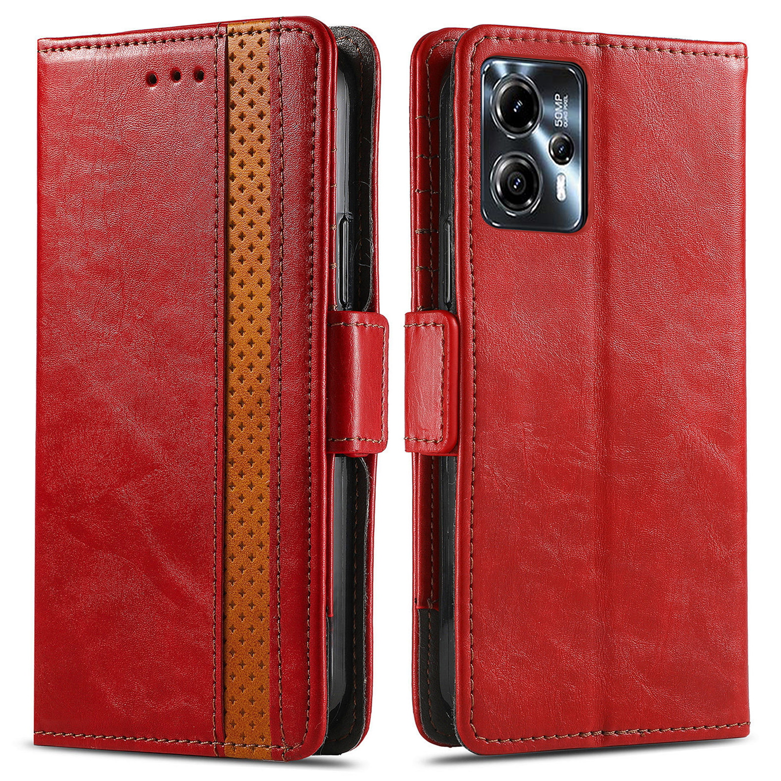 Caseneo 002 -serie Für Motorola Moto G23 4G / G13 4G Wallet Hülle Pu-leder-anti-fall-standabdeckung - Rot, Motorola Moto G23 4G
Caseneo 002 -serie Für Motorola Moto G23 4G / G13 4G Wallet Hülle Pu-leder-anti-fall-standabdeckung - Rot, Motorola Moto G23 4G