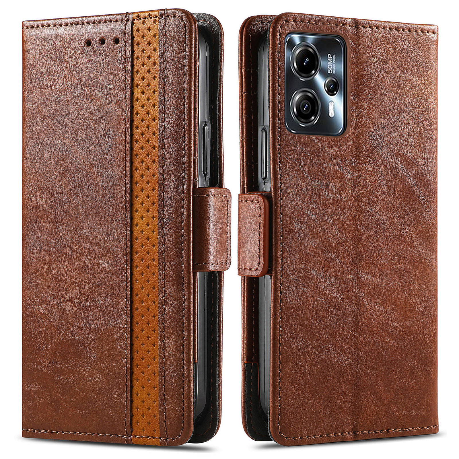 Caseneo 002 -serie Für Motorola Moto G23 4G / G13 4G Wallet Hülle Pu-leder-anti-fall-standabdeckung - Dunkelbraun, Motorola Moto G23 4G
Caseneo 002 -serie Für Motorola Moto G23 4G / G13 4G Wallet Hülle Pu-leder-anti-fall-standabdeckung - Dunkelbraun, Motorola Moto G23 4G