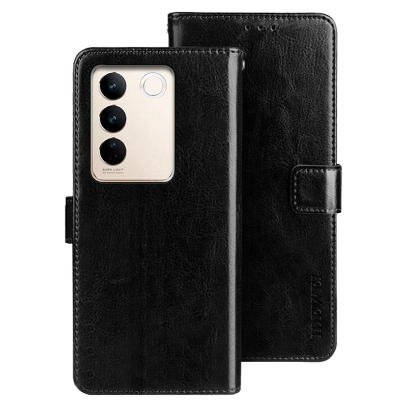 IDEWEI Für Vivo V27 PU Lederständer Telefonhülle Folio Magnet Wallet Telefonhalter Cover - Schwarz, vivo V27 5G
IDEWEI Für Vivo V27 PU Lederständer Telefonhülle Folio Magnet Wallet Telefonhalter Cover - Schwarz, vivo V27 5G