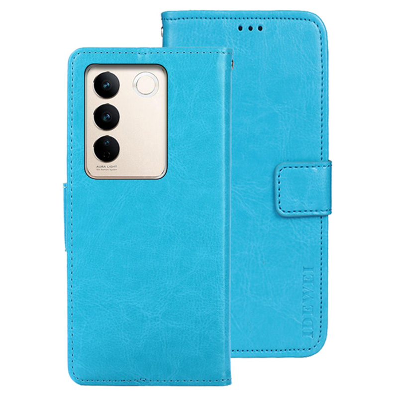 IDEWEI Für Vivo V27 PU Lederständer Telefonhülle Folio Magnet Wallet Telefonhalter Cover - Himmelblau, vivo V27 5G
IDEWEI Für Vivo V27 PU Lederständer Telefonhülle Folio Magnet Wallet Telefonhalter Cover - Himmelblau, vivo V27 5G