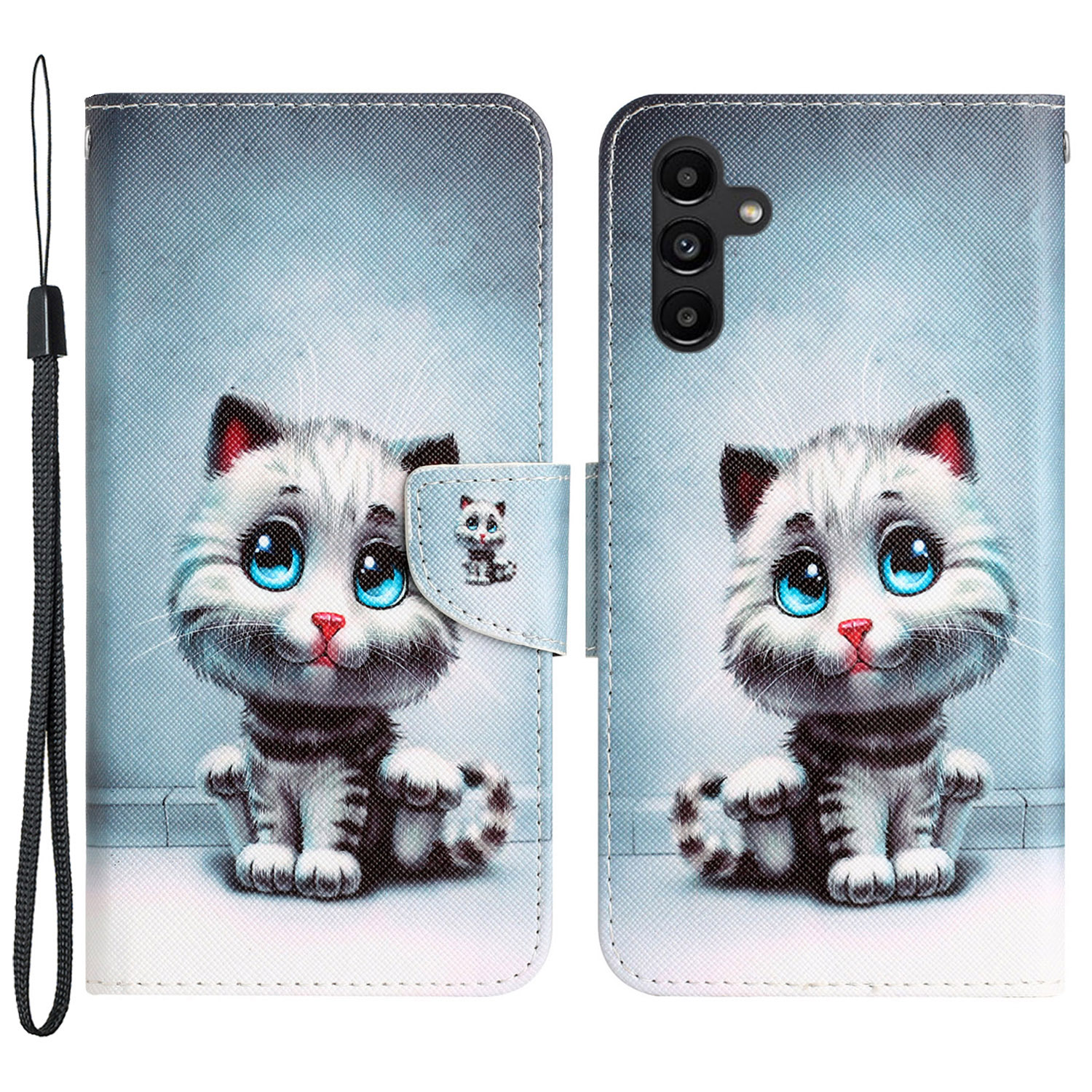 Für Samsung Galaxy A24 4G PU Leder Brieftaschen -telefonhülle Musterdruckständer Flip Cover - Blaue Augen Katze, Galaxy A24 4G
Für Samsung Galaxy A24 4G PU Leder Brieftaschen -telefonhülle Musterdruckständer Flip Cover - Blaue Augen Katze, Galaxy A24 4G