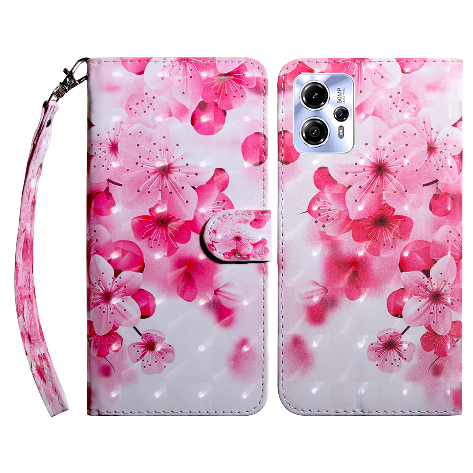 Für Motorola Moto G13 4G / G23 4G Anto-drop Phone Hülle 3d-muster-druck-flip-brieftaschenabdeckständer Mit Riemen - Rote Blume, Motorola Moto G13 4G
Für Motorola Moto G13 4G / G23 4G Anto-drop Phone Hülle 3d-muster-druck-flip-brieftaschenabdeckständer Mit Riemen - Rote Blume, Motorola Moto G13 4G