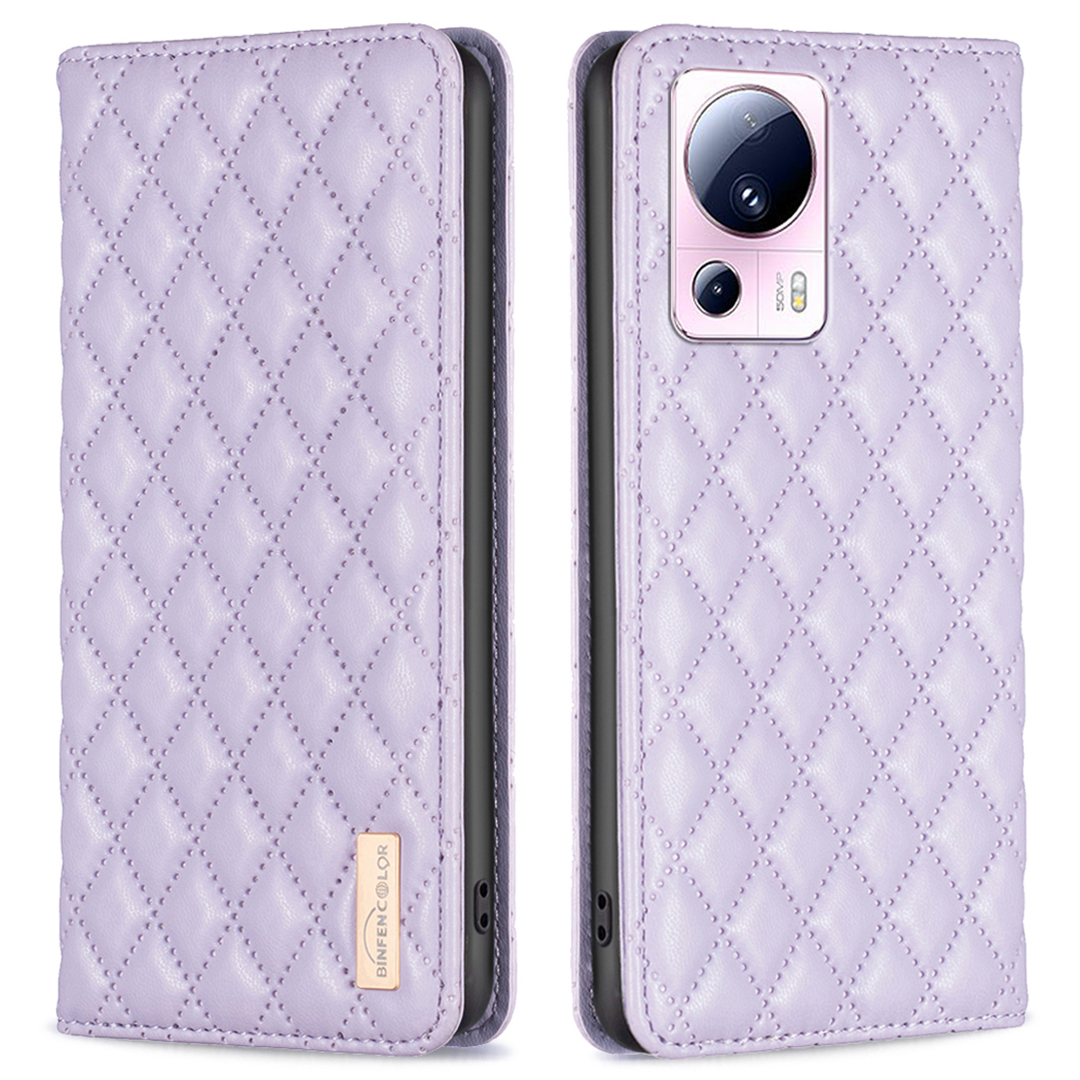 Binfen Farbe BF Style-16 Für Xiaomi 13 Lite / Civi 2 5G Eingeprägte Rhombus PU Leder -hälfte Kartenhalter Telefonschutzschutz - Lila, Xiaomi 13 Lite
Binfen Farbe BF Style-16 Für Xiaomi 13 Lite / Civi 2 5G Eingeprägte Rhombus PU Leder -hälfte Kartenhalter Telefonschutzschutz - Lila, Xiaomi 13 Lite