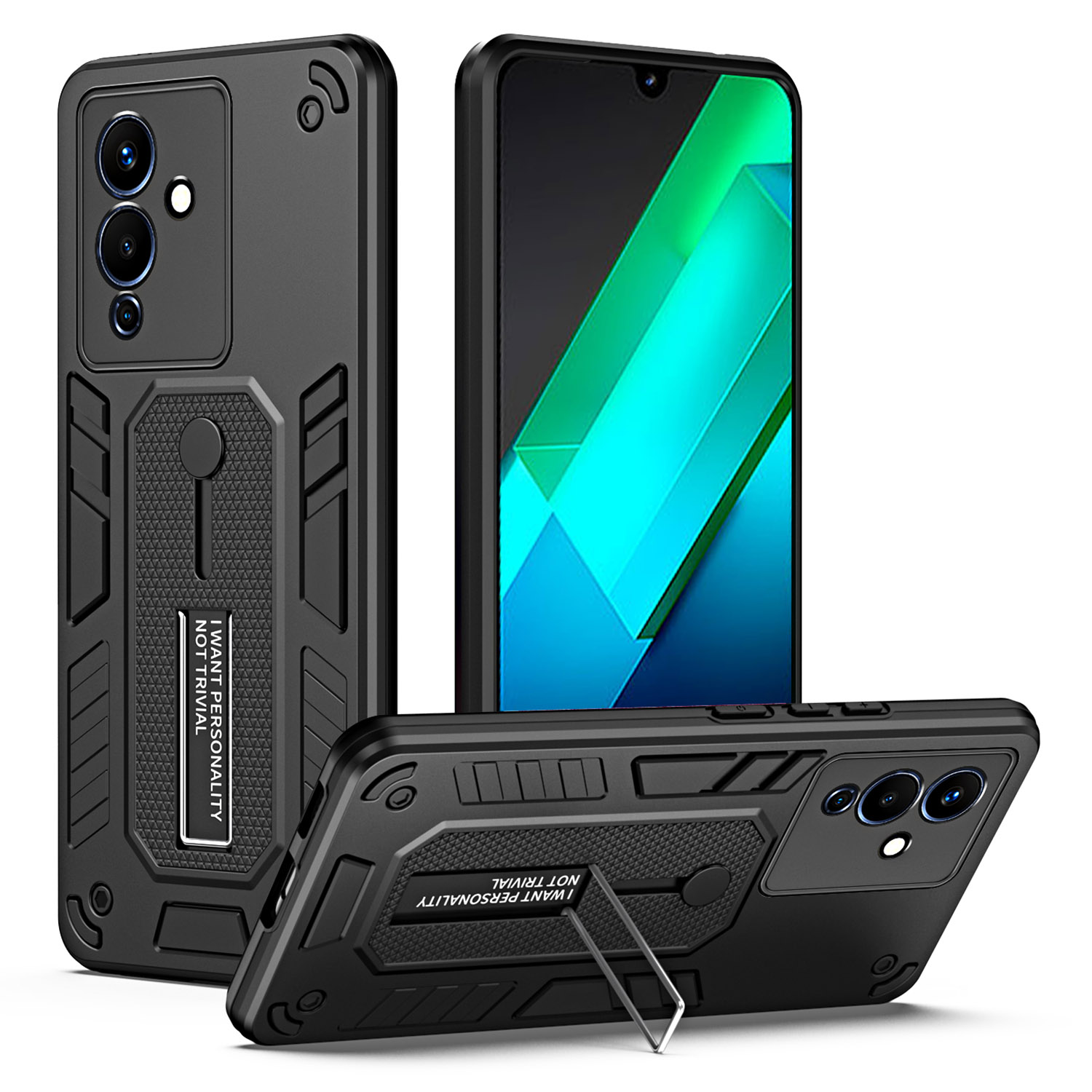 Kickstand Pc+tpu-telefonfall Für Infinix Note 12 G96 4G Drop-soach-mobiltelefonabdeckung - Schwarz, Infinix Note 12 G96 4G
Kickstand Pc+tpu-telefonfall Für Infinix Note 12 G96 4G Drop-soach-mobiltelefonabdeckung - Schwarz, Infinix Note 12 G96 4G