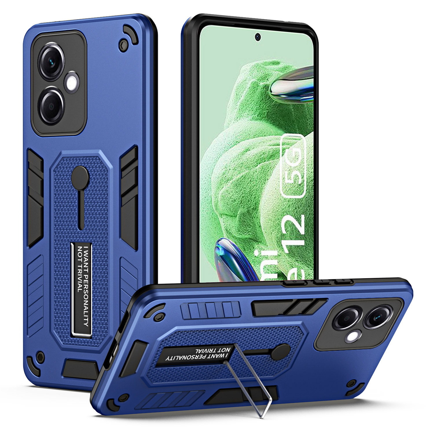 Für Xiaomi Redmi Anmerkung 12 5G (indien) / Poco X5 5G Kickstand -telefonhülle Fingerring -gurt PC+TPU -abdeckung - Blau, Xiaomi Redmi Note 12 5G (India)
Für Xiaomi Redmi Anmerkung 12 5G (indien) / Poco X5 5G Kickstand -telefonhülle Fingerring -gurt PC+TPU -abdeckung - Blau, Xiaomi Redmi Note 12 5G (India)