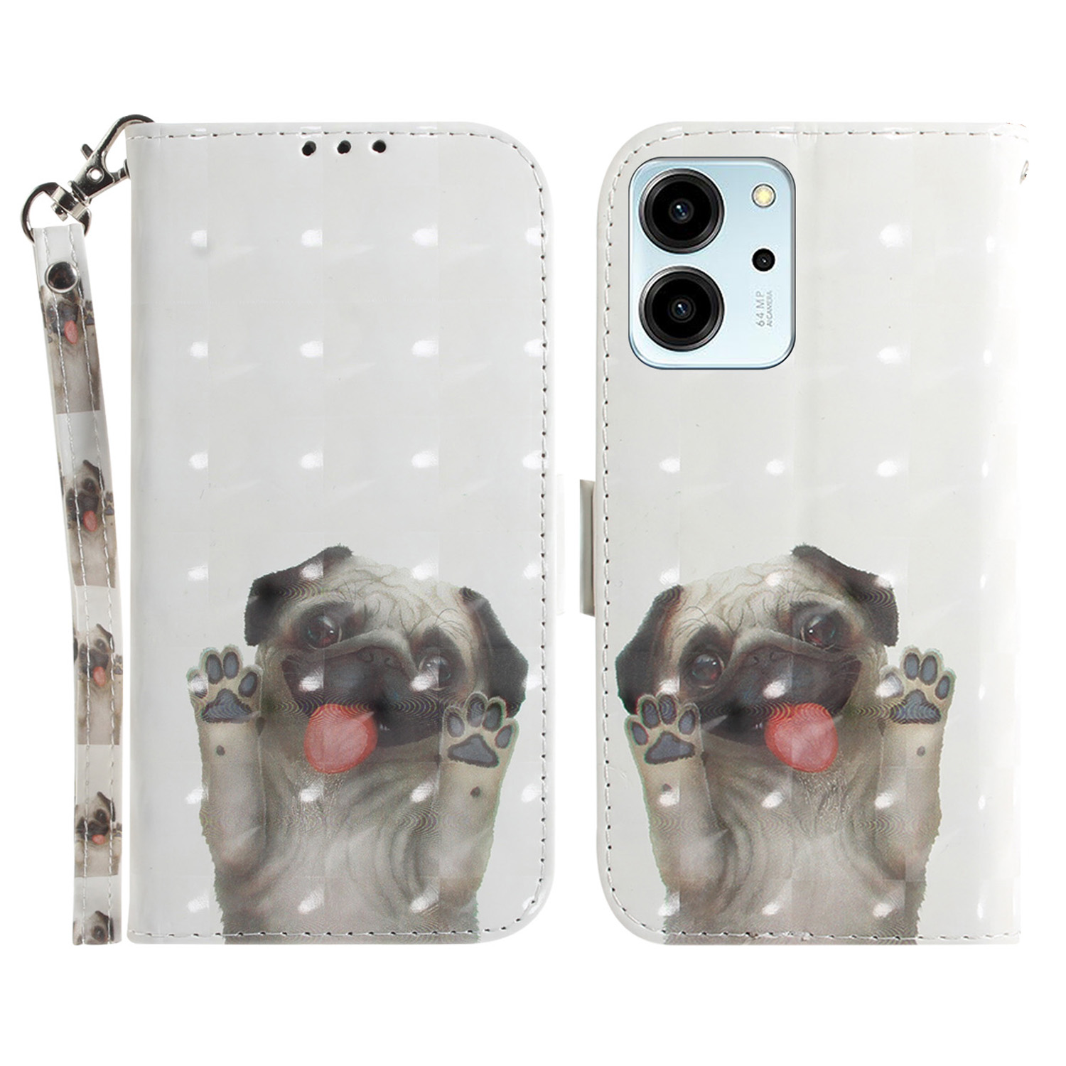 Für Ehren 80 SE 5G Anti-schock-handy-hülle Ballet PU Leder Flip Phone Deckung Mit Riemen - Mops, Honor 80 SE 5G
Für Ehren 80 SE 5G Anti-schock-handy-hülle Ballet PU Leder Flip Phone Deckung Mit Riemen - Mops, Honor 80 SE 5G