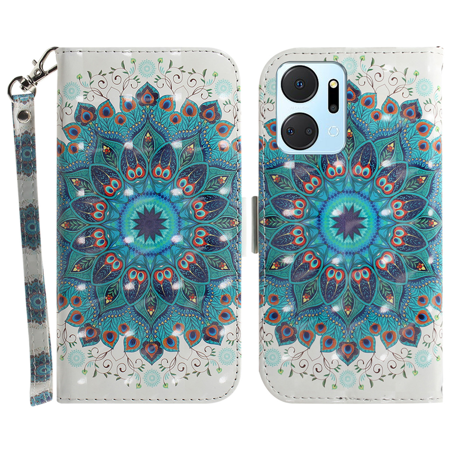 PU Leder Hülle Für Ehren X7a 5G Schutzhülle Brieftaschenhilfe Mit Riemen - Pfauenkranz, Honor X7a 5G
PU Leder Hülle Für Ehren X7a 5G Schutzhülle Brieftaschenhilfe Mit Riemen - Pfauenkranz, Honor X7a 5G