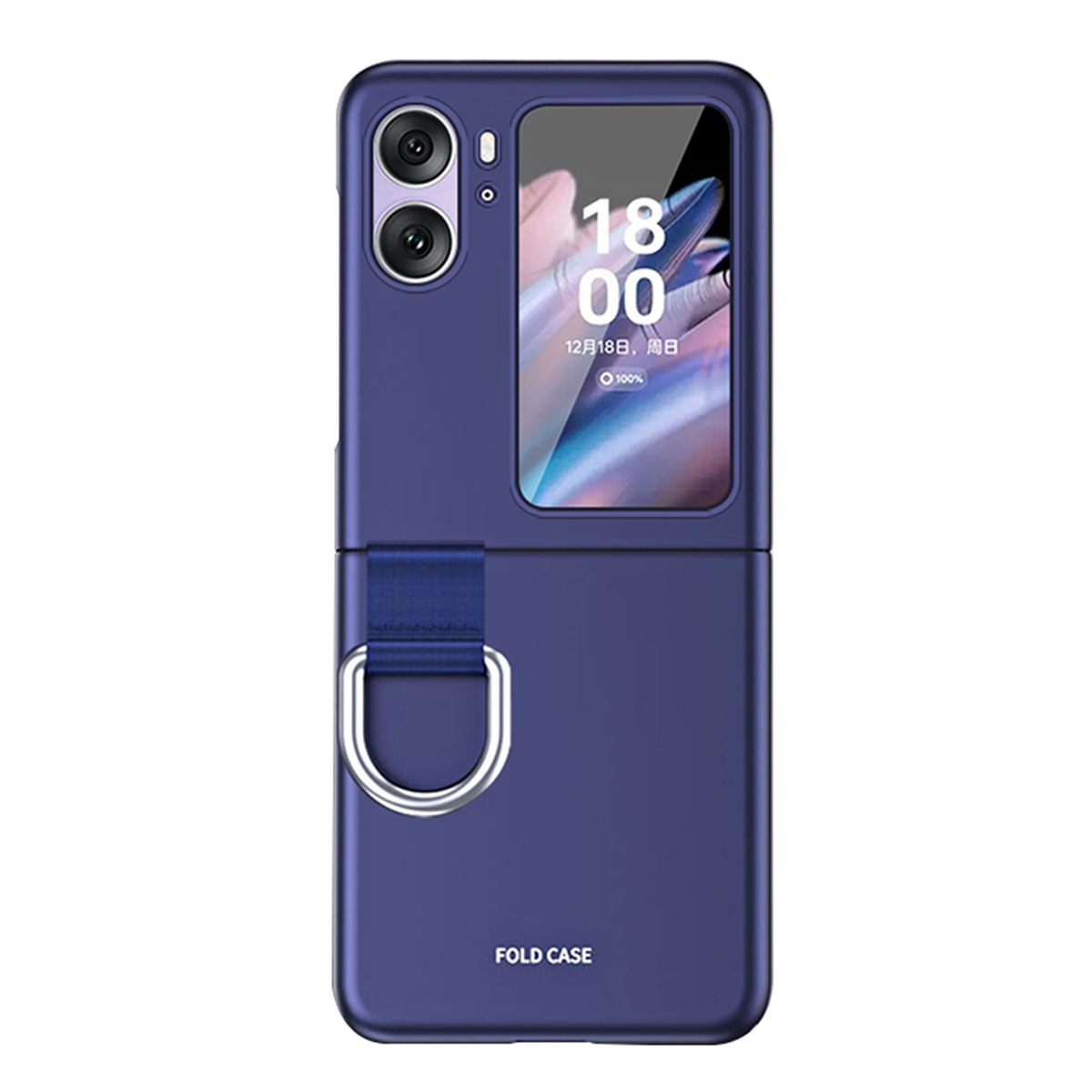 Für Oppo Finden Sie N2 Flip 5G Ribbon Metall Ringhalter Anti-fingerabdruck Hard PC Phone Case Cover - Saphir, Oppo Find N2 Flip 5G
Für Oppo Finden Sie N2 Flip 5G Ribbon Metall Ringhalter Anti-fingerabdruck Hard PC Phone Case Cover - Saphir, Oppo Find N2 Flip 5G
