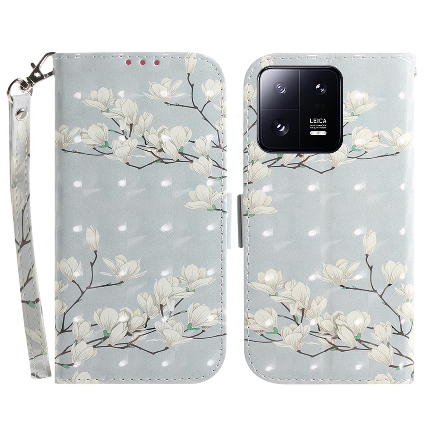 Anti-fall-folio-flip-telefonabdeckung Für Xiaomi 13 Pro 5G Stand Wallet Telefonhülle Mit Riemen - Magnolie, Xiaomi 13 Pro 5G
Anti-fall-folio-flip-telefonabdeckung Für Xiaomi 13 Pro 5G Stand Wallet Telefonhülle Mit Riemen - Magnolie, Xiaomi 13 Pro 5G