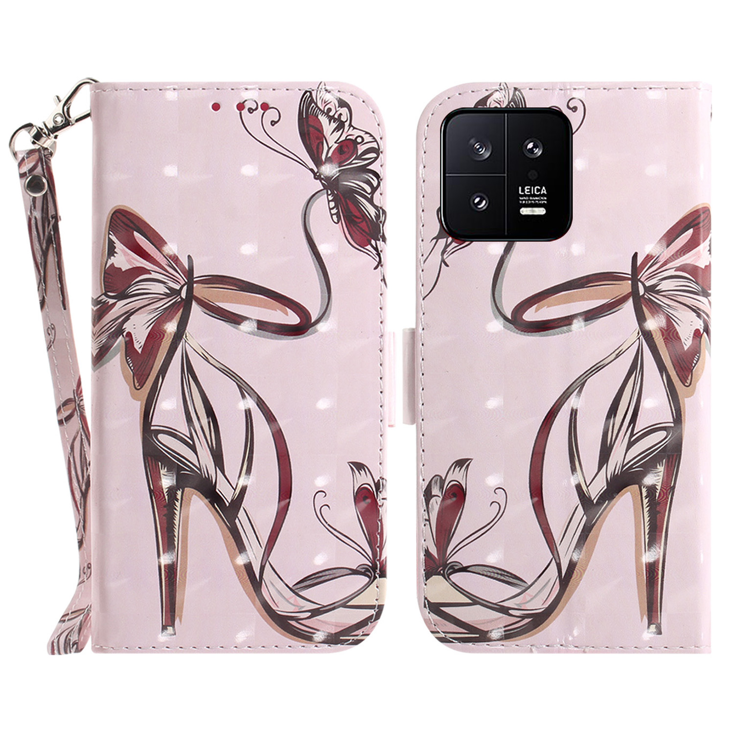 Mobiltelefonabdeckungsständer Für Xiaomi 13 5G Anti-scratch PU Leder Flip Phone Hülle Wallet Mit Riemen - Butterfly High Heels, Xiaomi 13
Mobiltelefonabdeckungsständer Für Xiaomi 13 5G Anti-scratch PU Leder Flip Phone Hülle Wallet Mit Riemen - Butterfly High Heels, Xiaomi 13