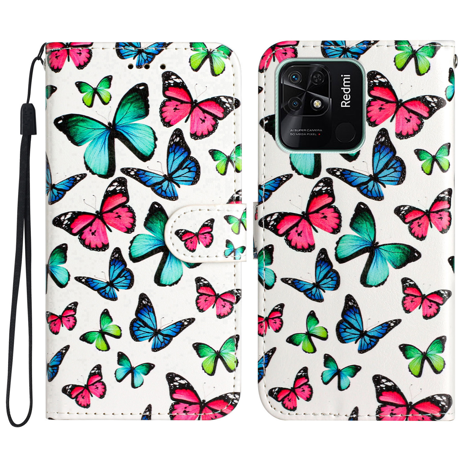 Für Xiaomi Redmi 10C 4G PU Leder Brieftasche Flip Deckungsmuster Druckklappständer Telefonhülle - Buntes Schmetterling, Xiaomi Redmi 10C 4G
Für Xiaomi Redmi 10C 4G PU Leder Brieftasche Flip Deckungsmuster Druckklappständer Telefonhülle - Buntes Schmetterling, Xiaomi Redmi 10C 4G