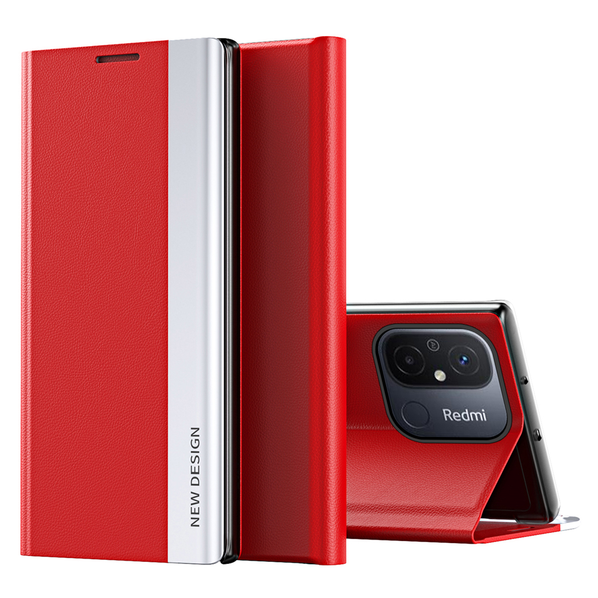 Für Xiaomi Redmi 12C 4G PU Leder Flip Ständer Telefonabdeckung Elektroplierendes Stoßdämpfer Gehäuse - Rot, Xiaomi Redmi 12C 4G
Für Xiaomi Redmi 12C 4G PU Leder Flip Ständer Telefonabdeckung Elektroplierendes Stoßdämpfer Gehäuse - Rot, Xiaomi Redmi 12C 4G