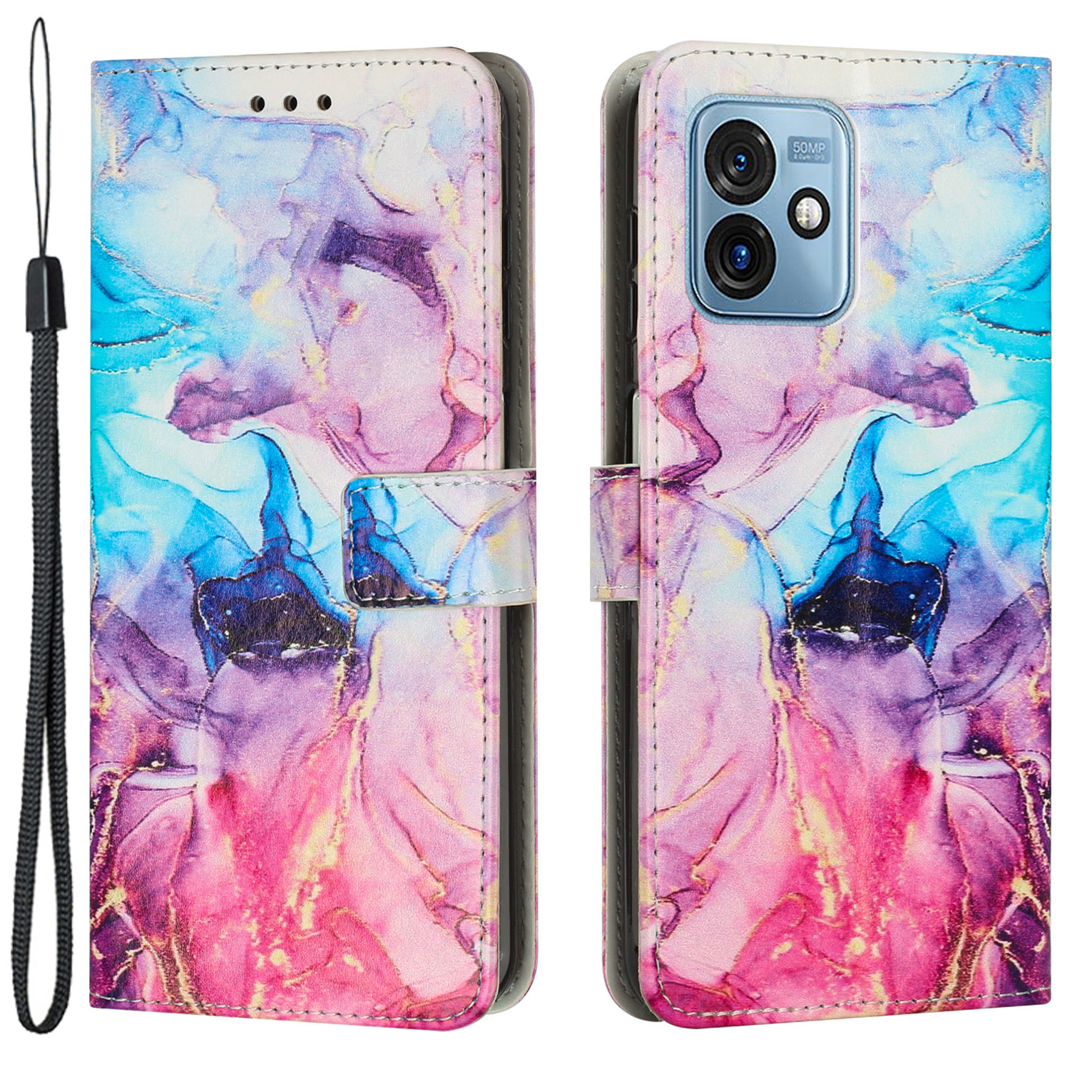 Für Motorola Moto G 5G (2023) PU Leder Brieftasche Hülle Marmormuster Flip Ständer Telefonabdeckung - Rosa / Lila, Motorola Moto G 5G (2023)
Für Motorola Moto G 5G (2023) PU Leder Brieftasche Hülle Marmormuster Flip Ständer Telefonabdeckung - Rosa / Lila, Motorola Moto G 5G (2023)