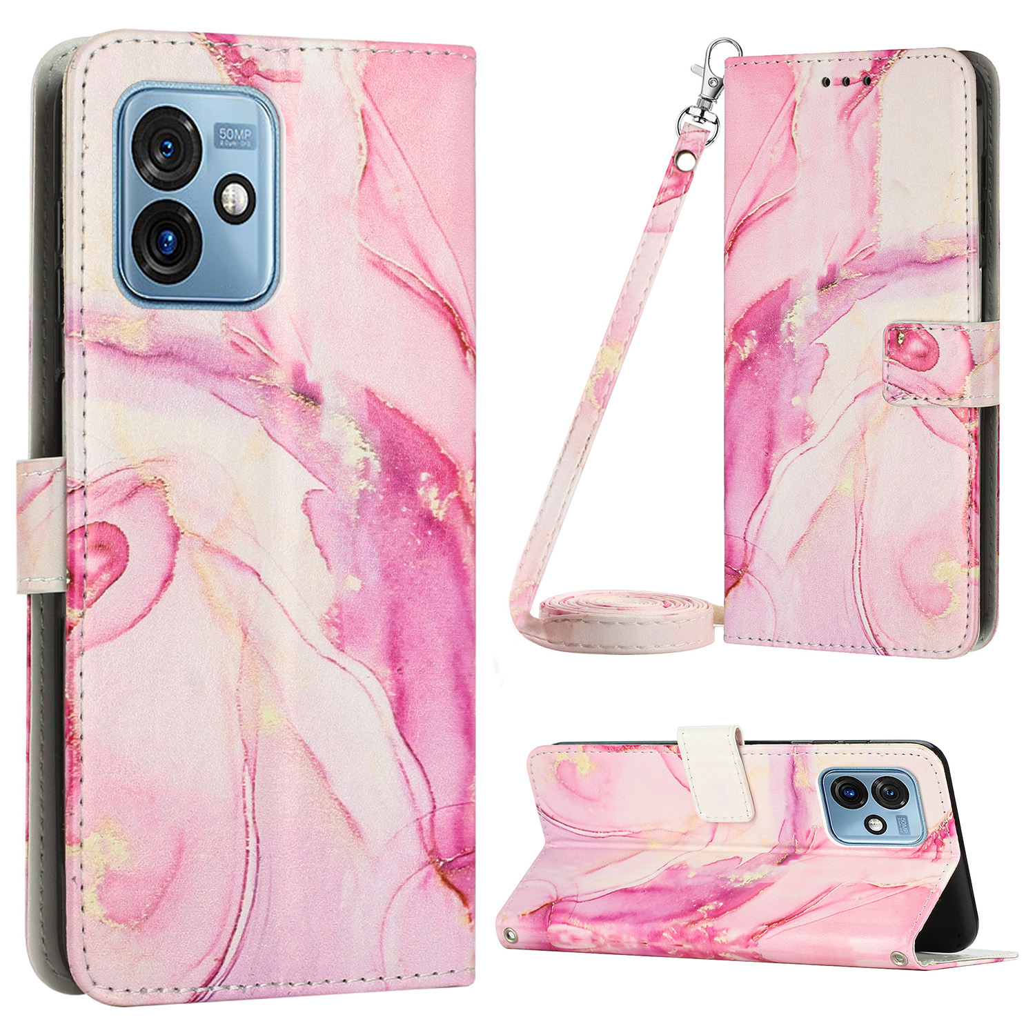 Für Motorola Moto G 5G (2023) Marmormuster Phone Hülle PU Leder -ständer Brieftasche Mit Schultergurt - Roségold, Motorola Moto G 5G (2023)
Für Motorola Moto G 5G (2023) Marmormuster Phone Hülle PU Leder -ständer Brieftasche Mit Schultergurt - Roségold, Motorola Moto G 5G (2023)