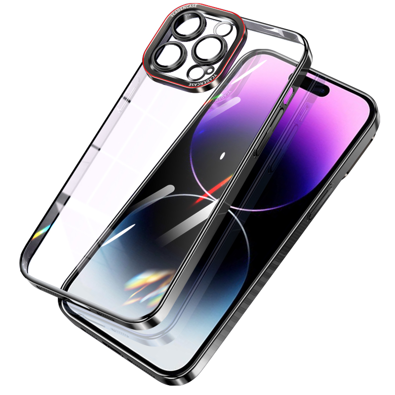 Für Iphone 14 Pro Hard PC Phone Case Electroplating Crystal Clear Phone Deckung Mit Kamera -objektivschutz - Schwarz, iPhone 14 Pro
Für Iphone 14 Pro Hard PC Phone Case Electroplating Crystal Clear Phone Deckung Mit Kamera -objektivschutz - Schwarz, iPhone 14 Pro