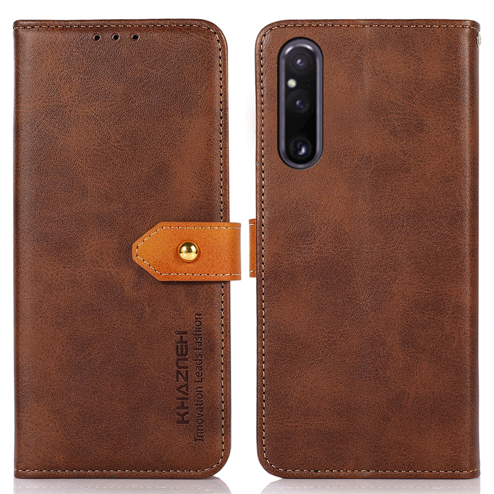 Khazneh pu Leder Cowhide Textur Telefonhülle Für Sony Xperia 1 V Wallet Stand Telefonabdeckung - Braun, Sony Xperia 1 V
Khazneh pu Leder Cowhide Textur Telefonhülle Für Sony Xperia 1 V Wallet Stand Telefonabdeckung - Braun, Sony Xperia 1 V