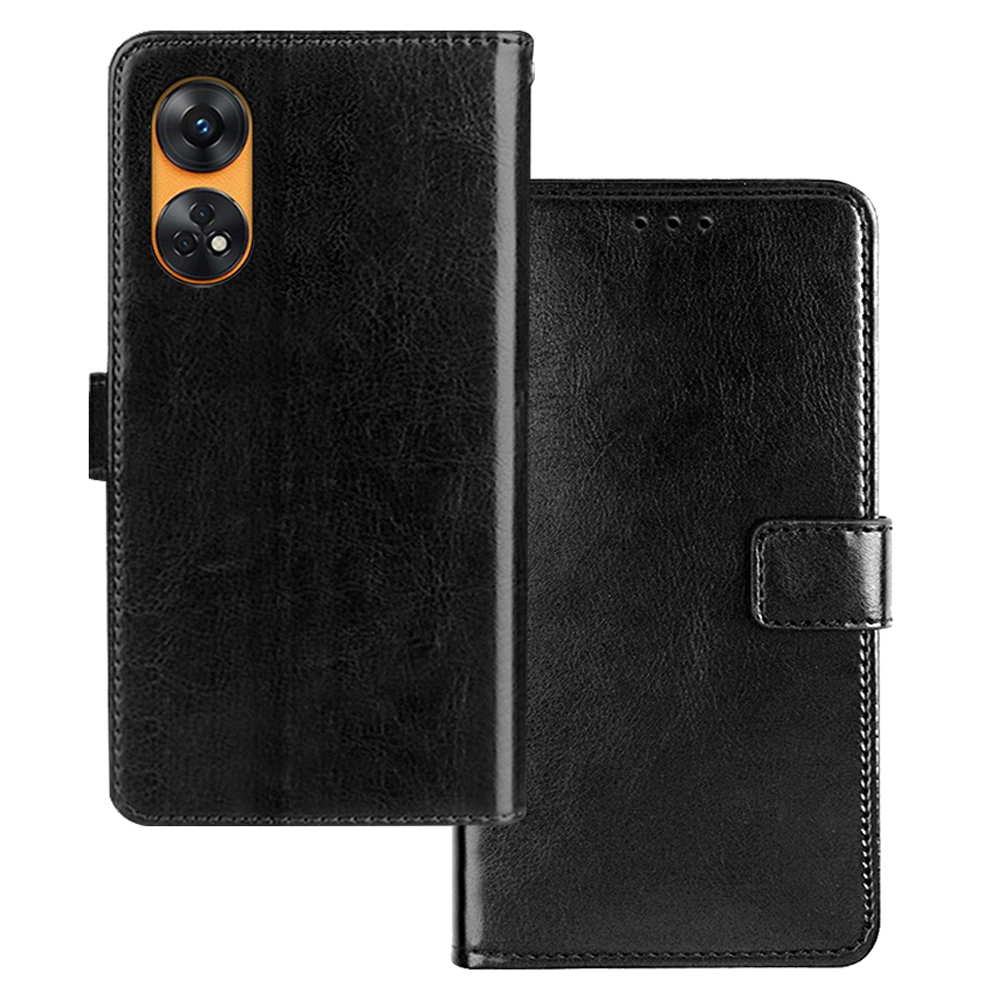IDEWEI Für Oppo Reno8 T 4G Wallet Stand PU Leder+tpu Telefonschale Verrückte Pferdestrukturhülle - Schwarz, Oppo Reno8 T 4G
IDEWEI Für Oppo Reno8 T 4G Wallet Stand PU Leder+tpu Telefonschale Verrückte Pferdestrukturhülle - Schwarz, Oppo Reno8 T 4G